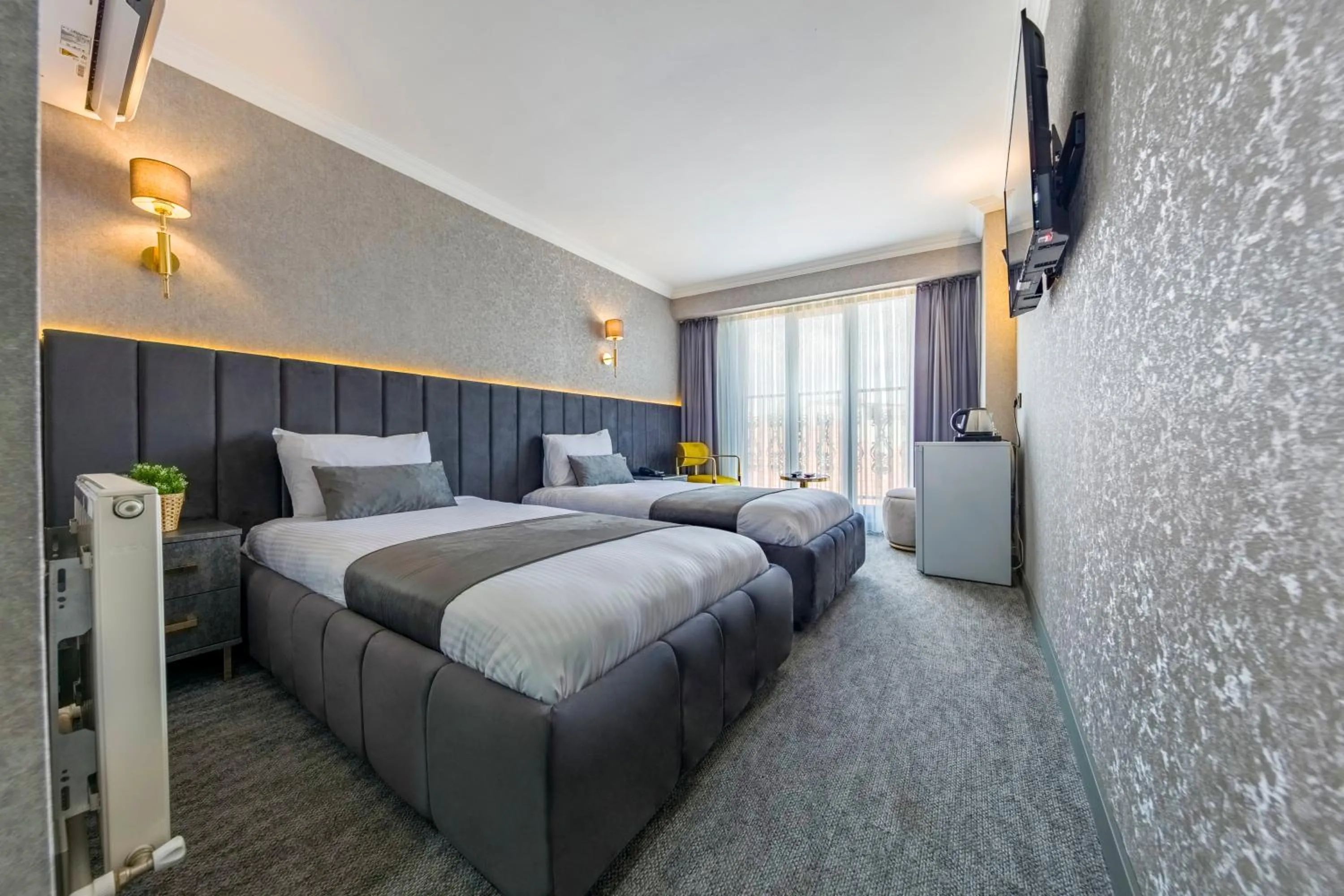 Bed in Golden Bazaar hotel