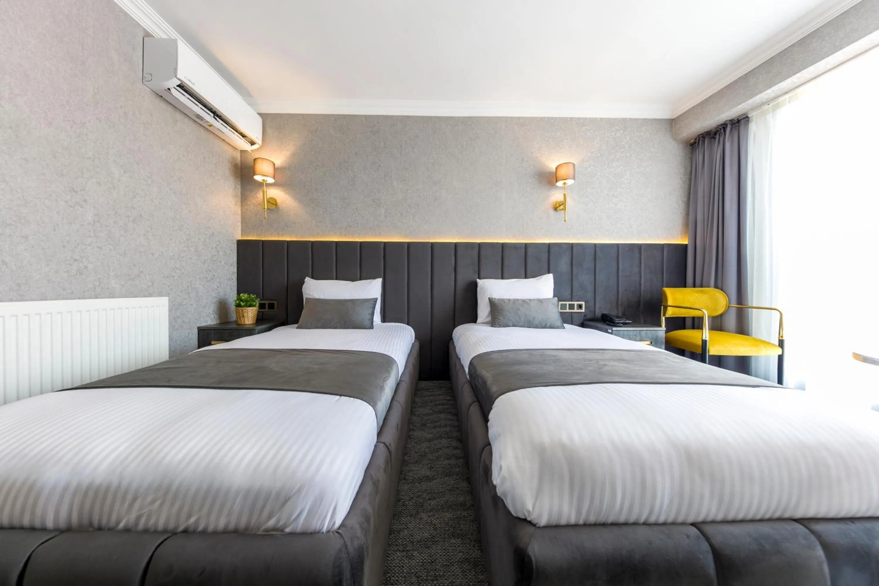 Bed in Golden Bazaar hotel