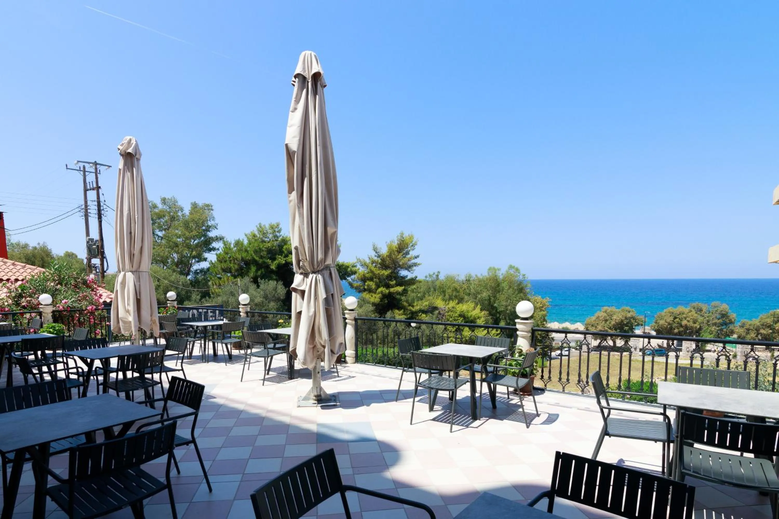 Balcony/Terrace in Elegant Beach Hotel