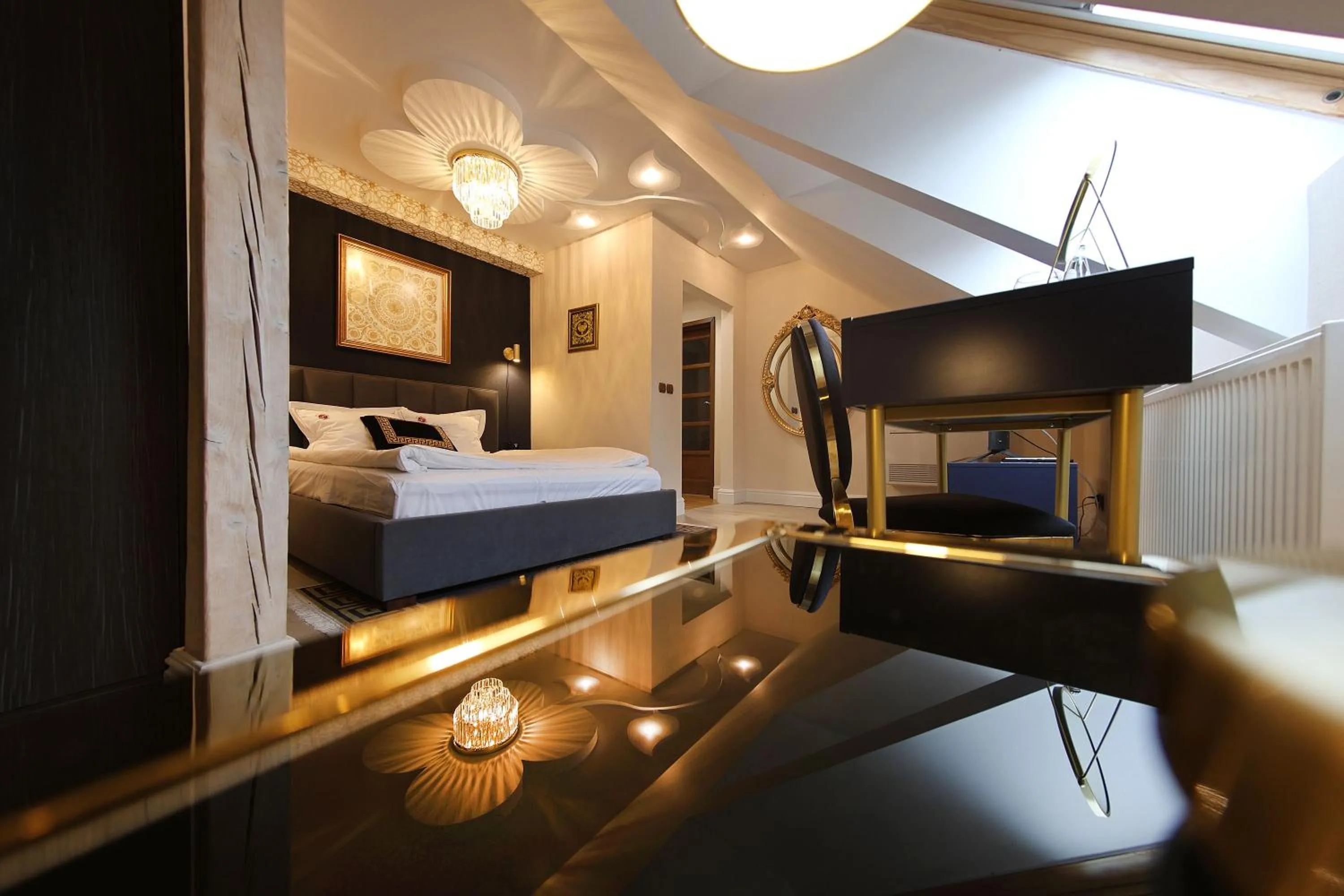 Bed in Hotel Jarosław