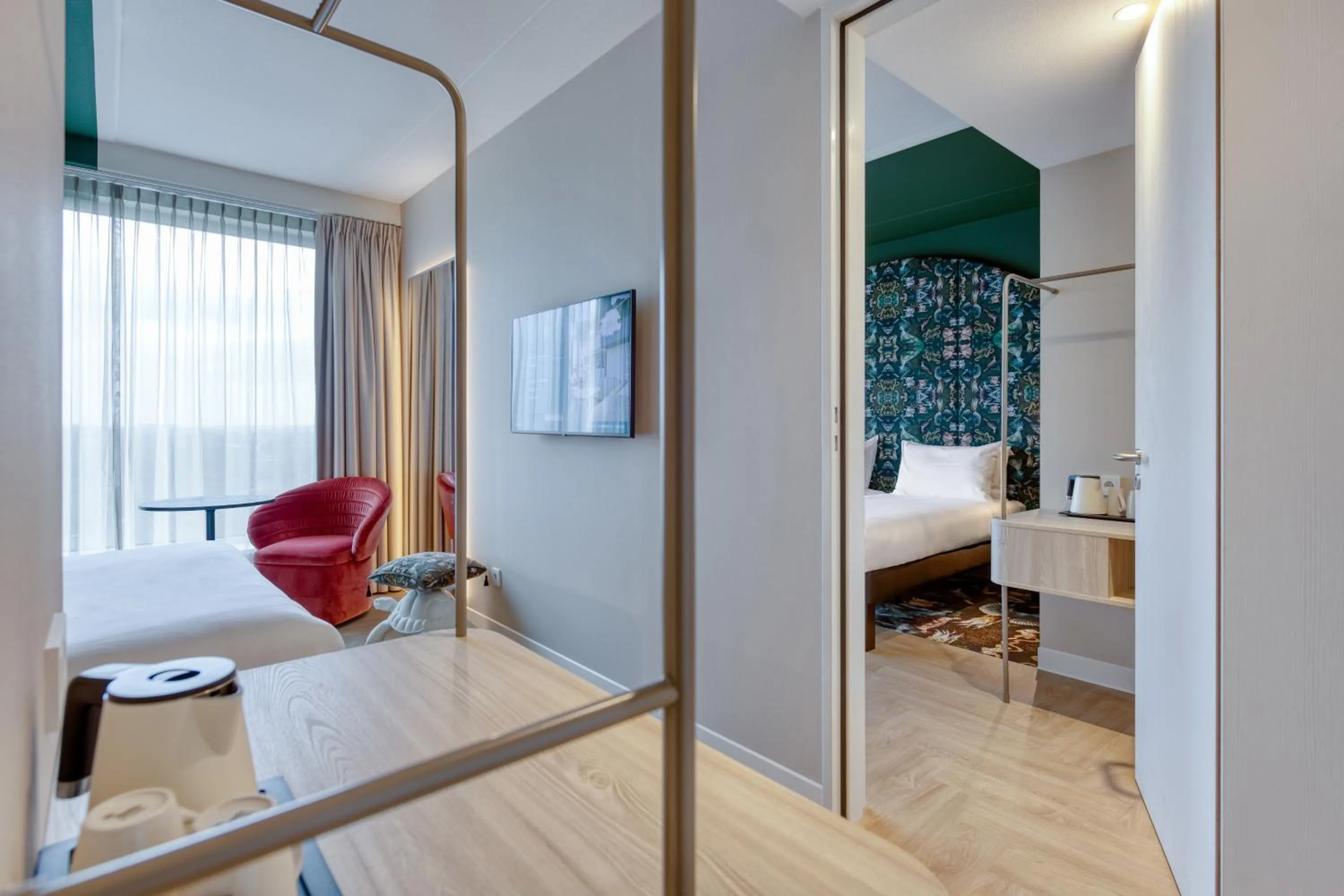 Bed in ibis Styles Rotterdam Ahoy