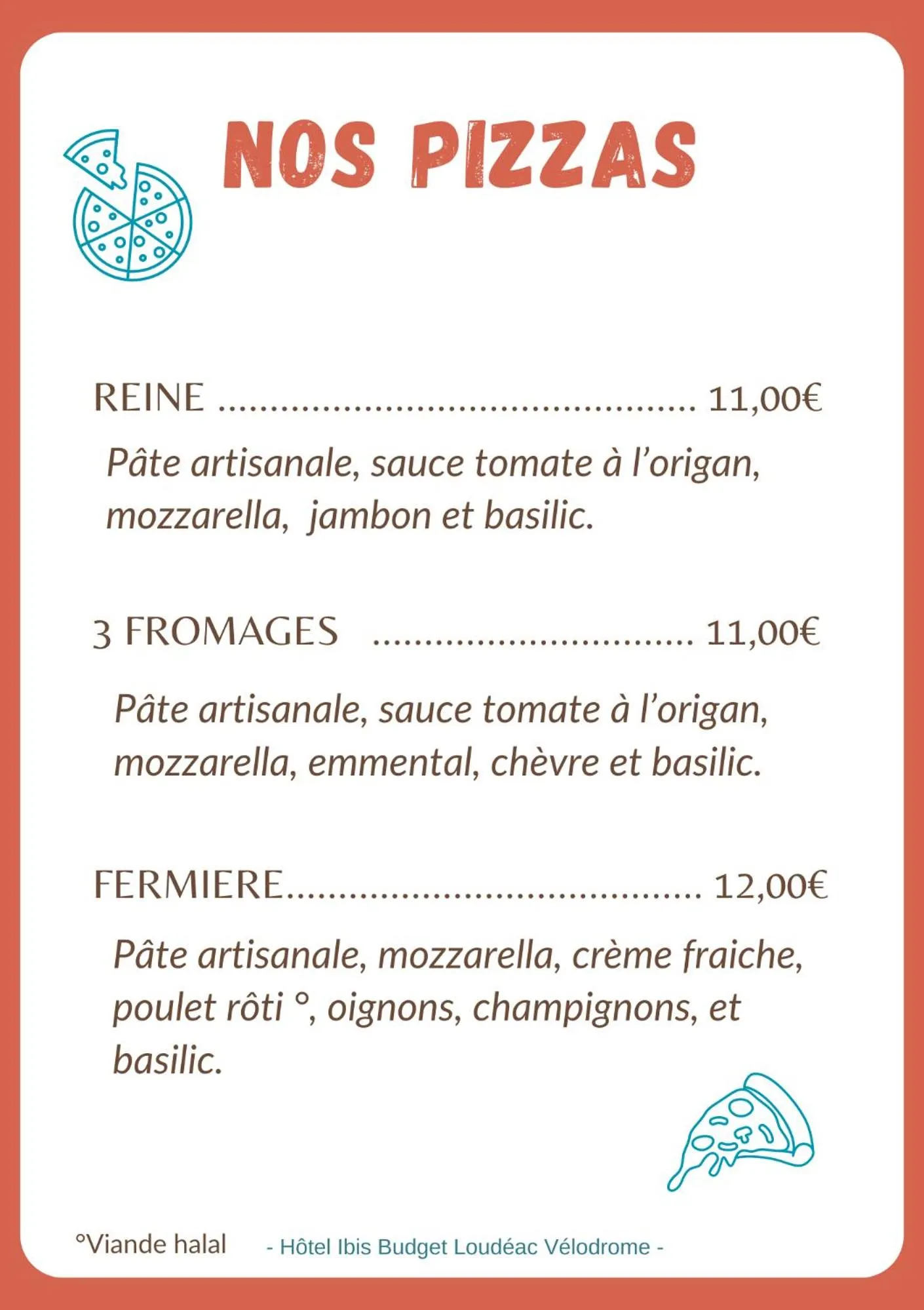 Restaurant/places to eat in ibis budget Loudéac Vélodrome