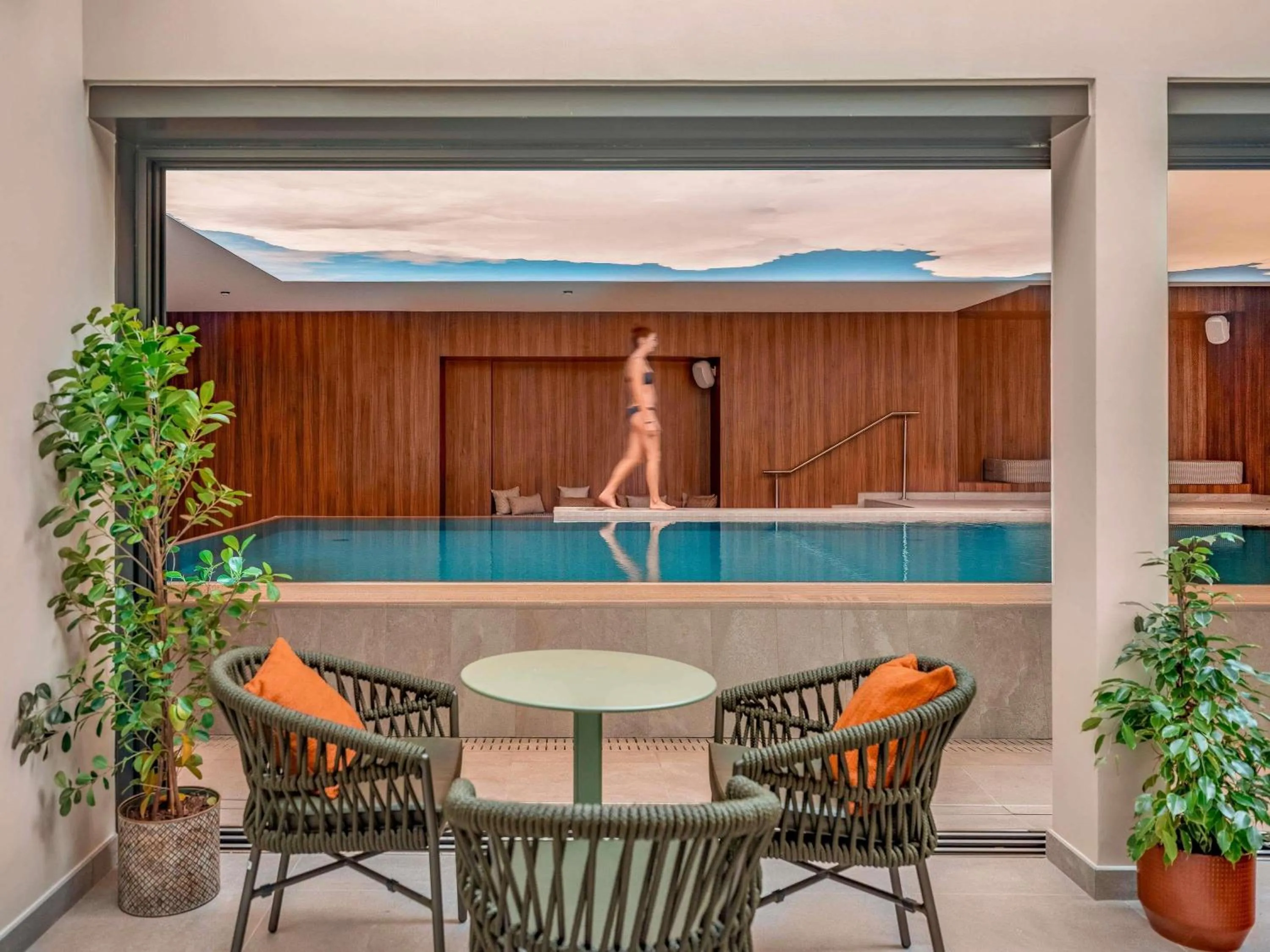 Pool view in Novotel Orléans Centre Gare