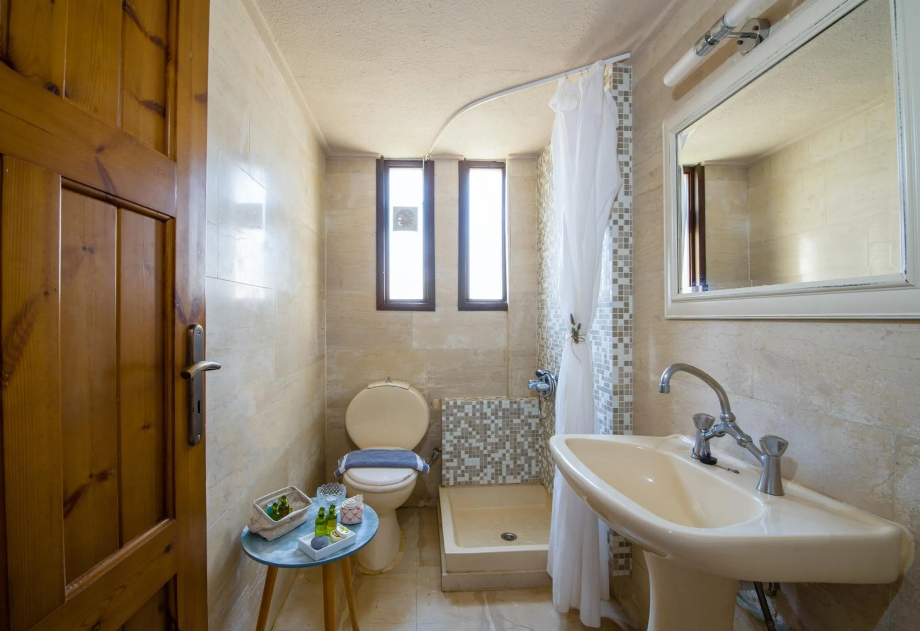 Bathroom in Evangelos Apartments