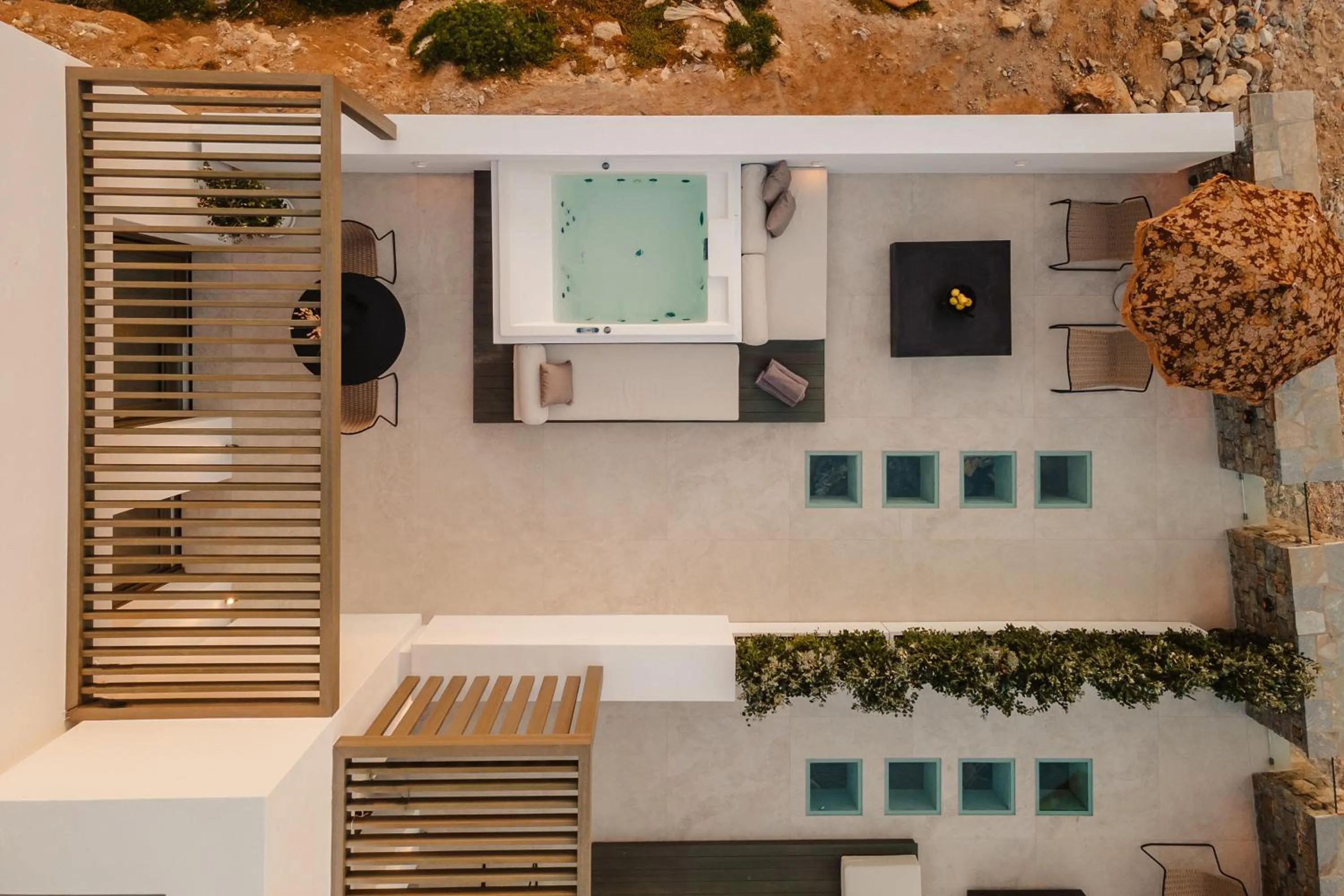 Bird's eye view in Naxos Rhyton