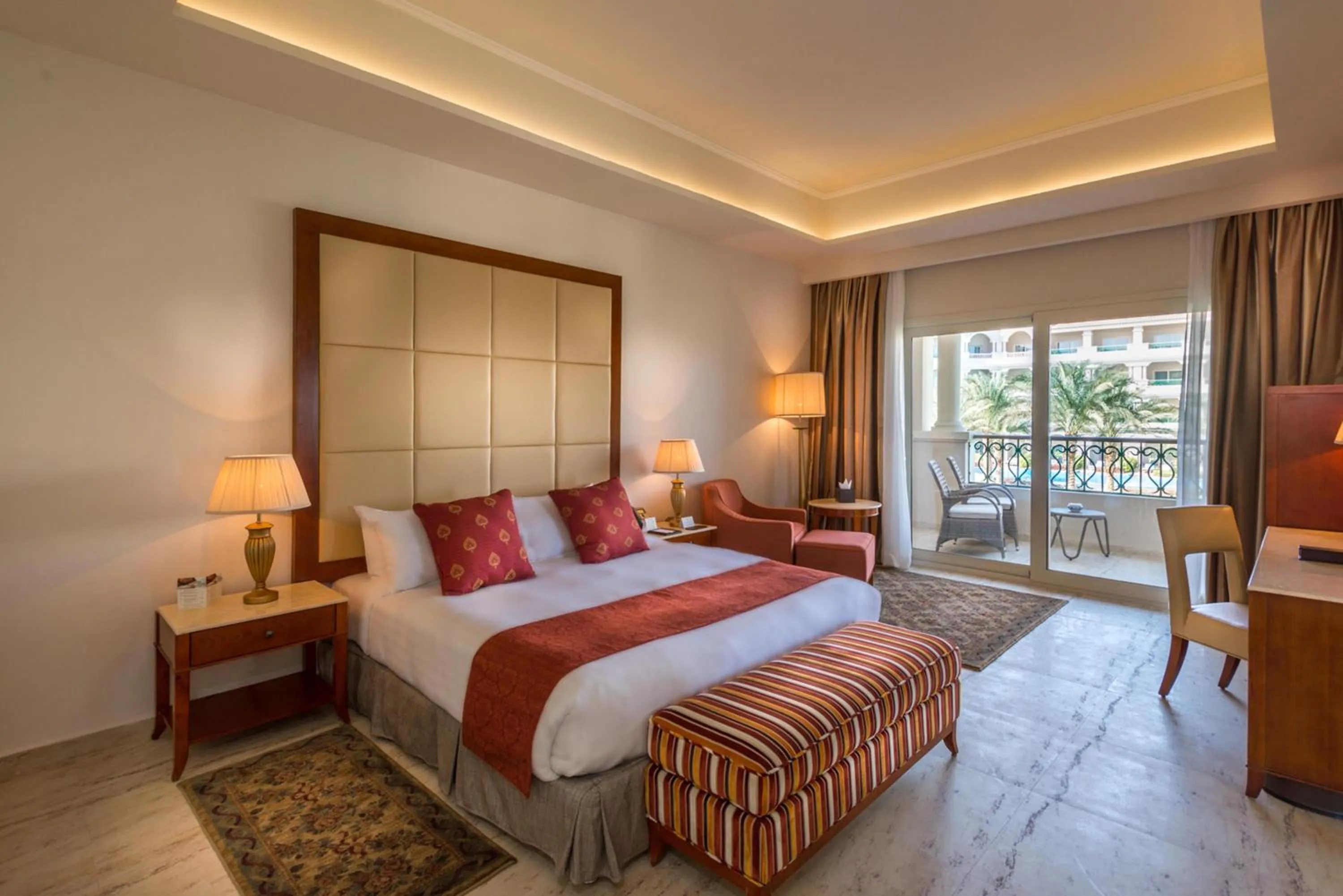 View (from property/room), Bed in Baron Palace Sahl Hasheesh