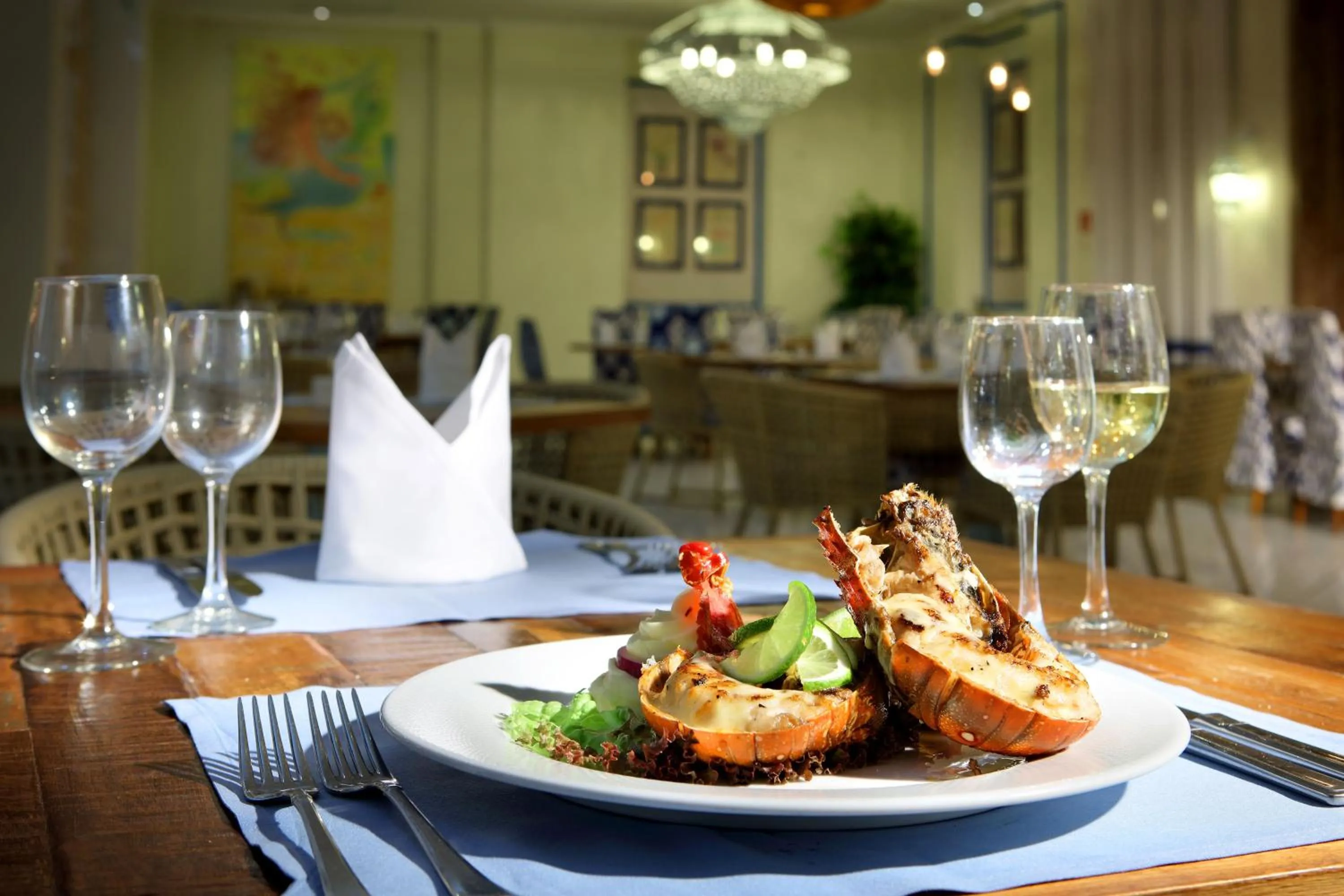 Food in The Signature Level at Grand Palladium Imbassaí Resort & Spa