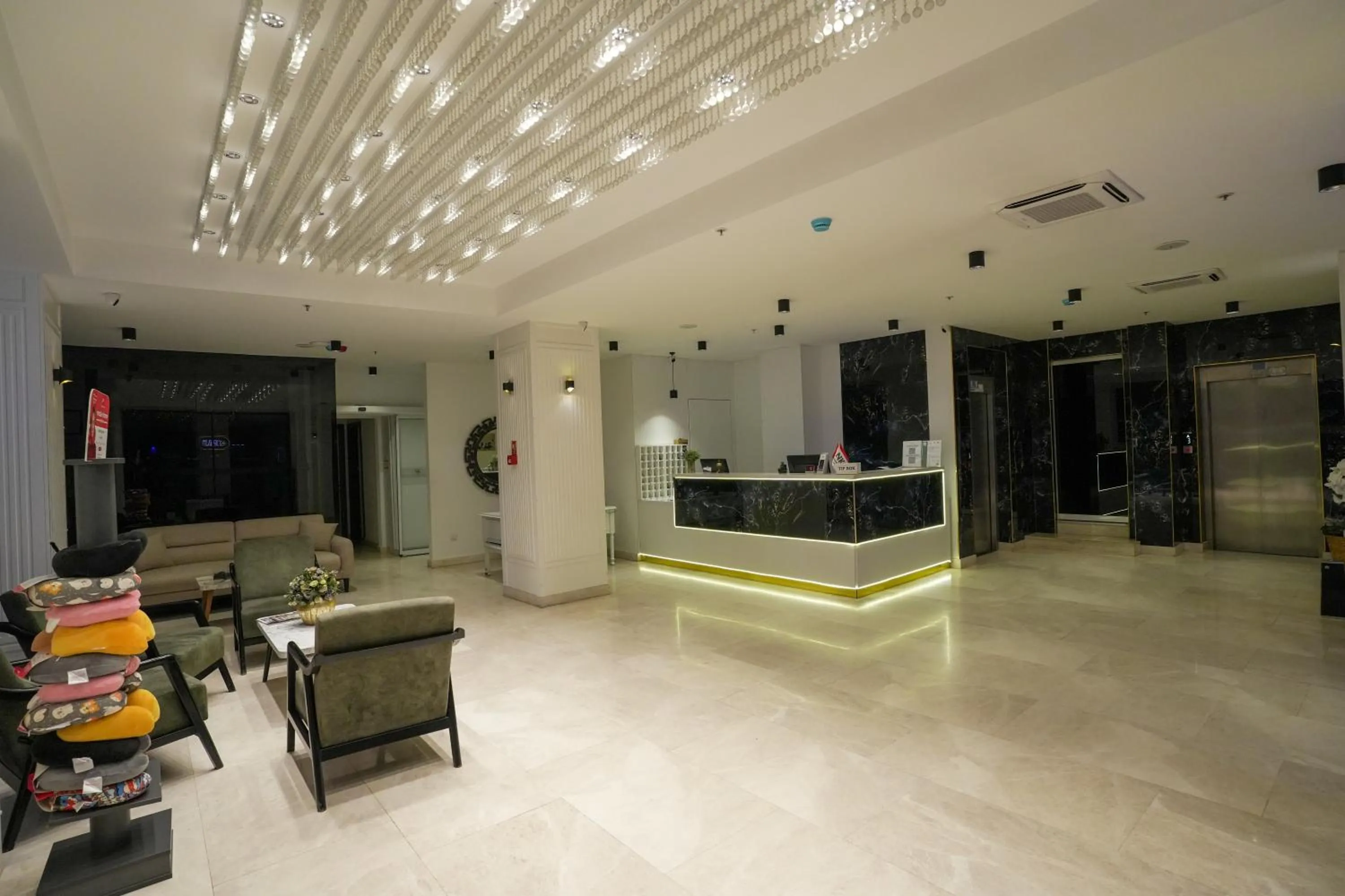 Lobby or reception in NK Hotel