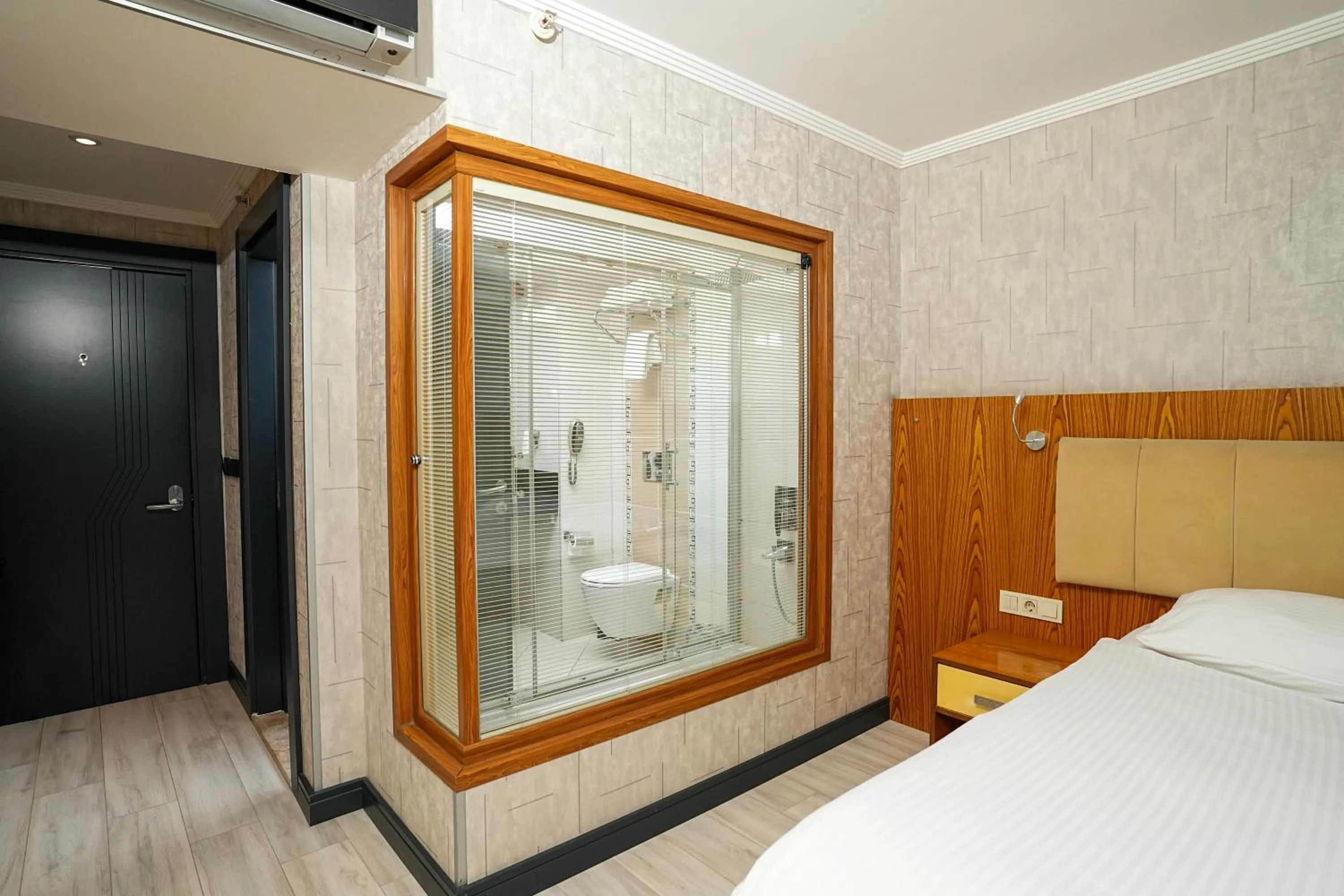 Bathroom, Bed in NK Hotel