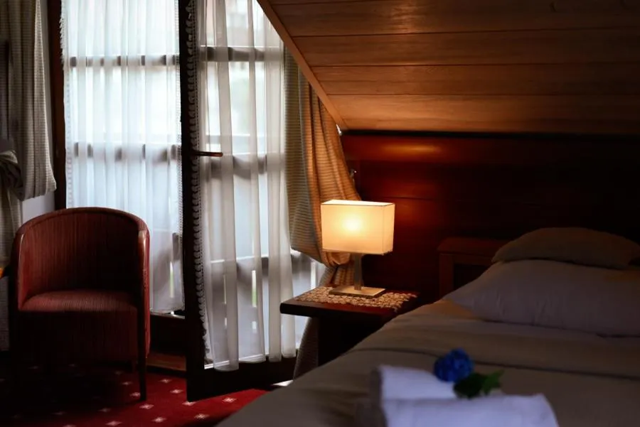 Bed in Hotel Promyk Wellness & Spa