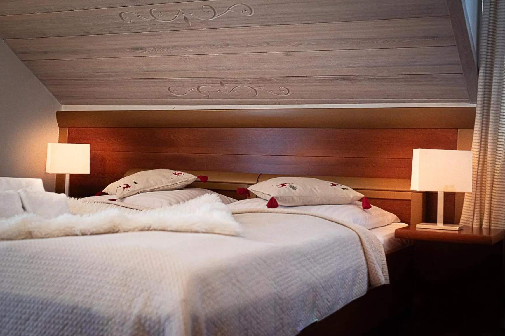 Bed in Hotel Promyk Wellness & Spa