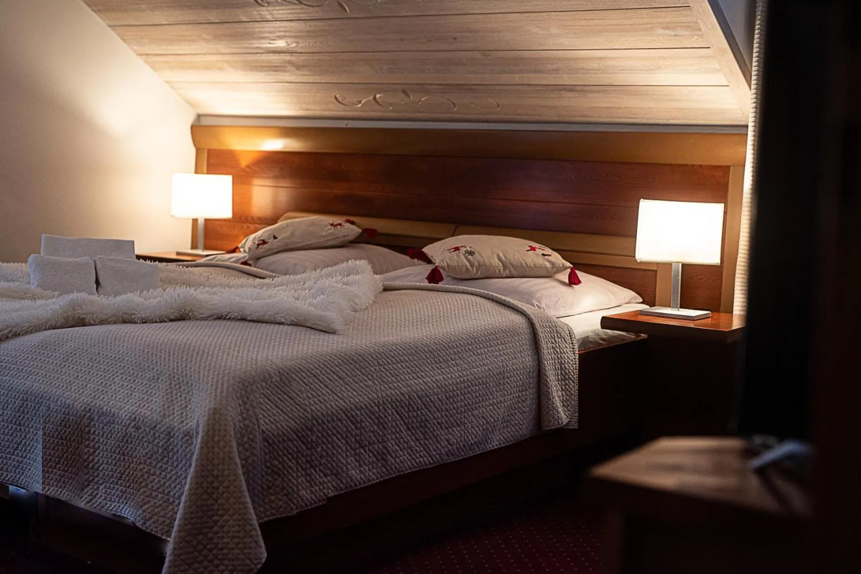 Bed in Hotel Promyk Wellness & Spa