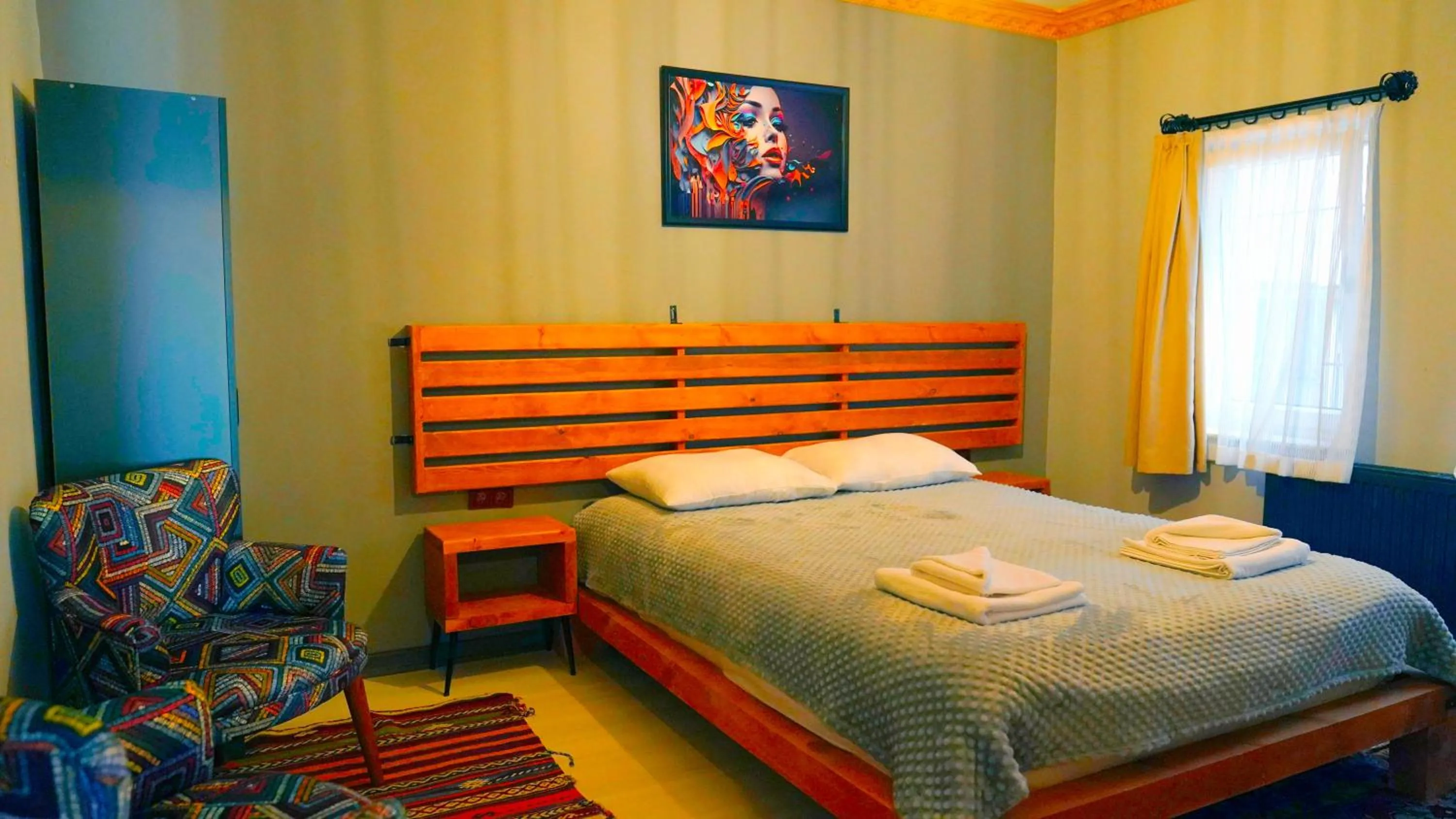 Bed in Alpha Stone House