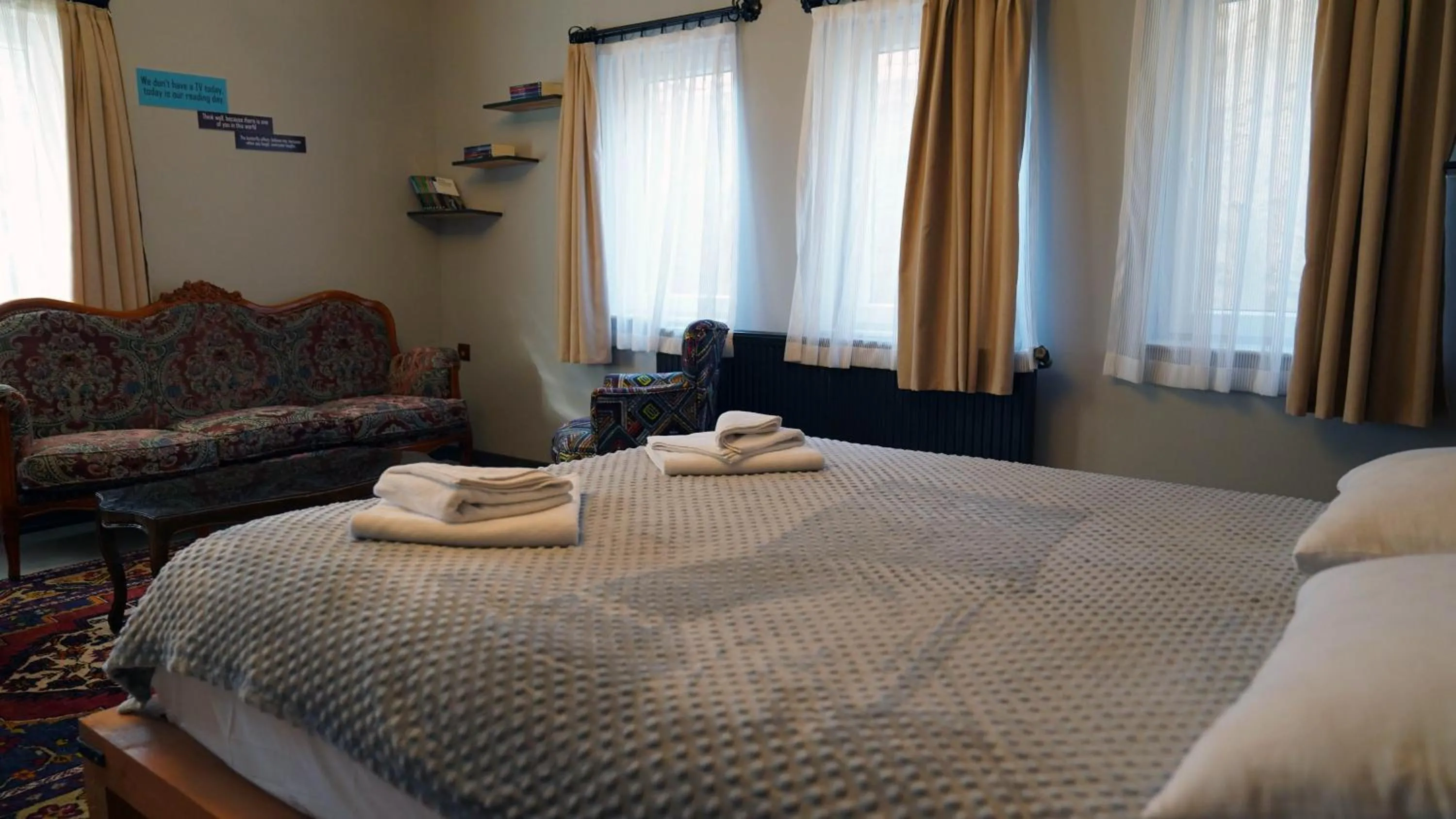 Bed in Alpha Stone House