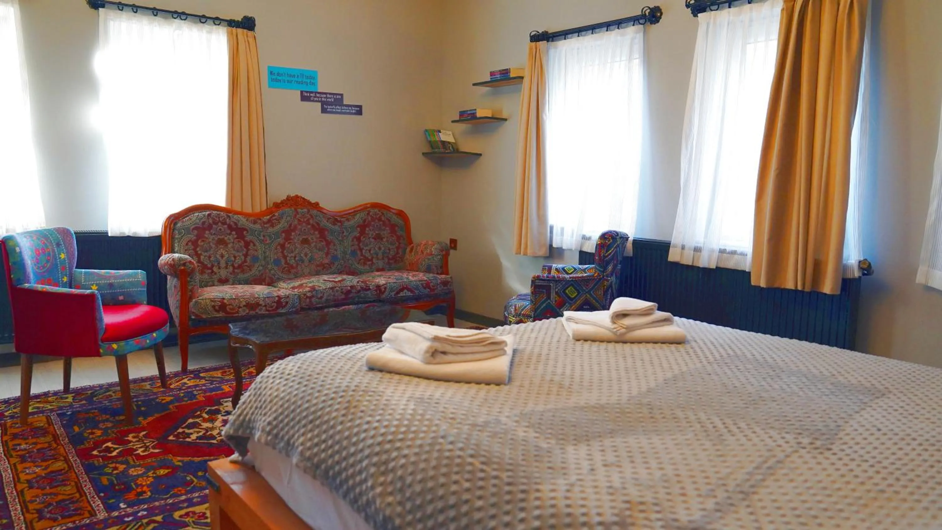 Bed in Alpha Stone House