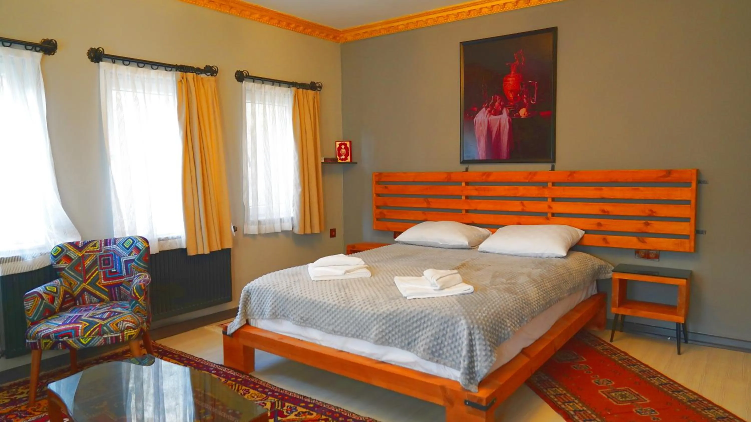 Bed in Alpha Stone House