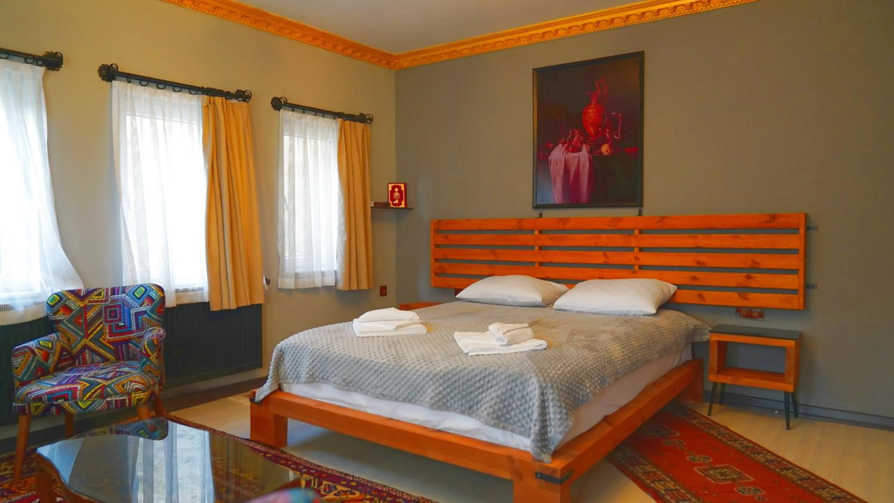 Bed in Alpha Stone House