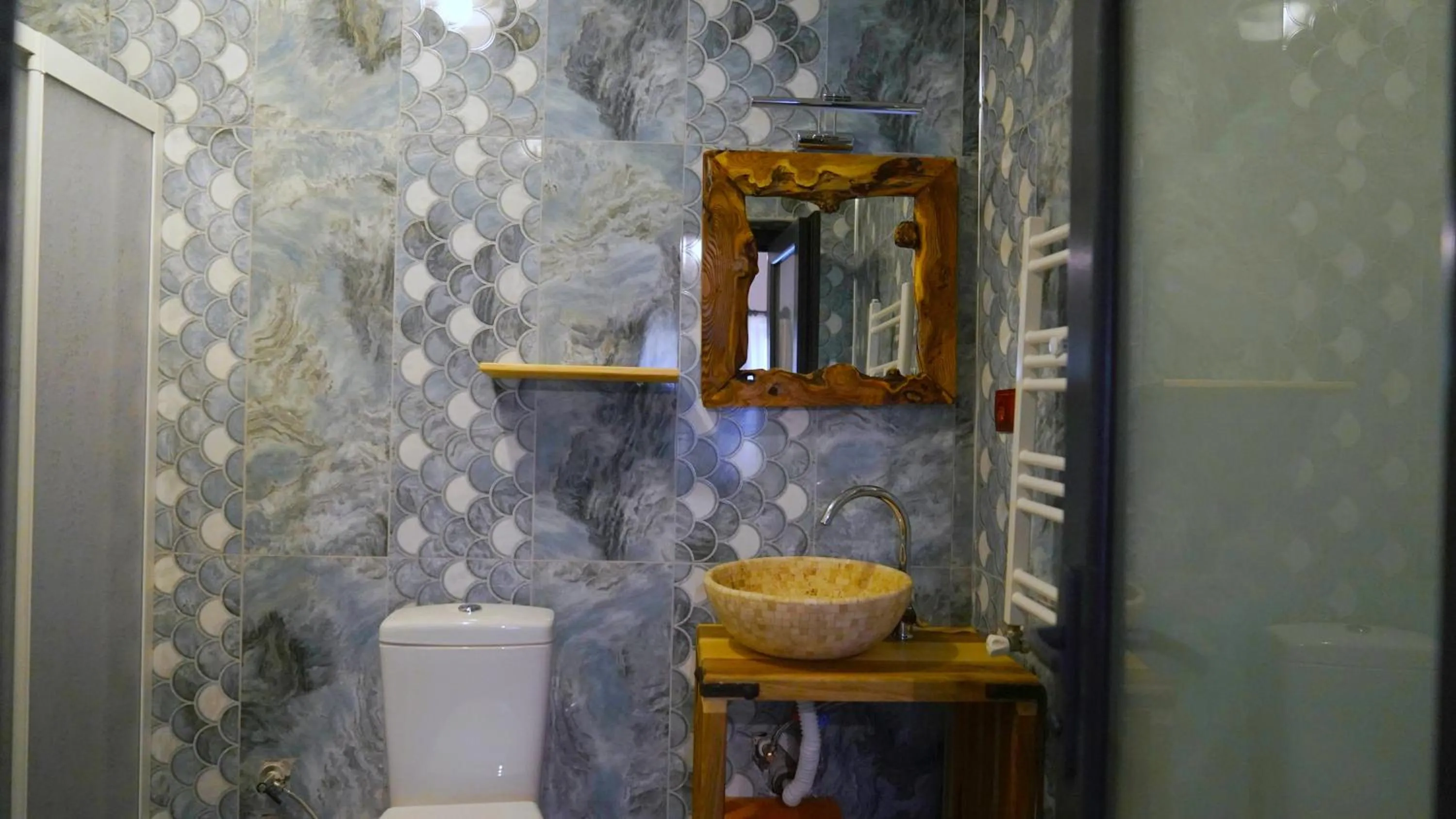 Shower in Alpha Stone House