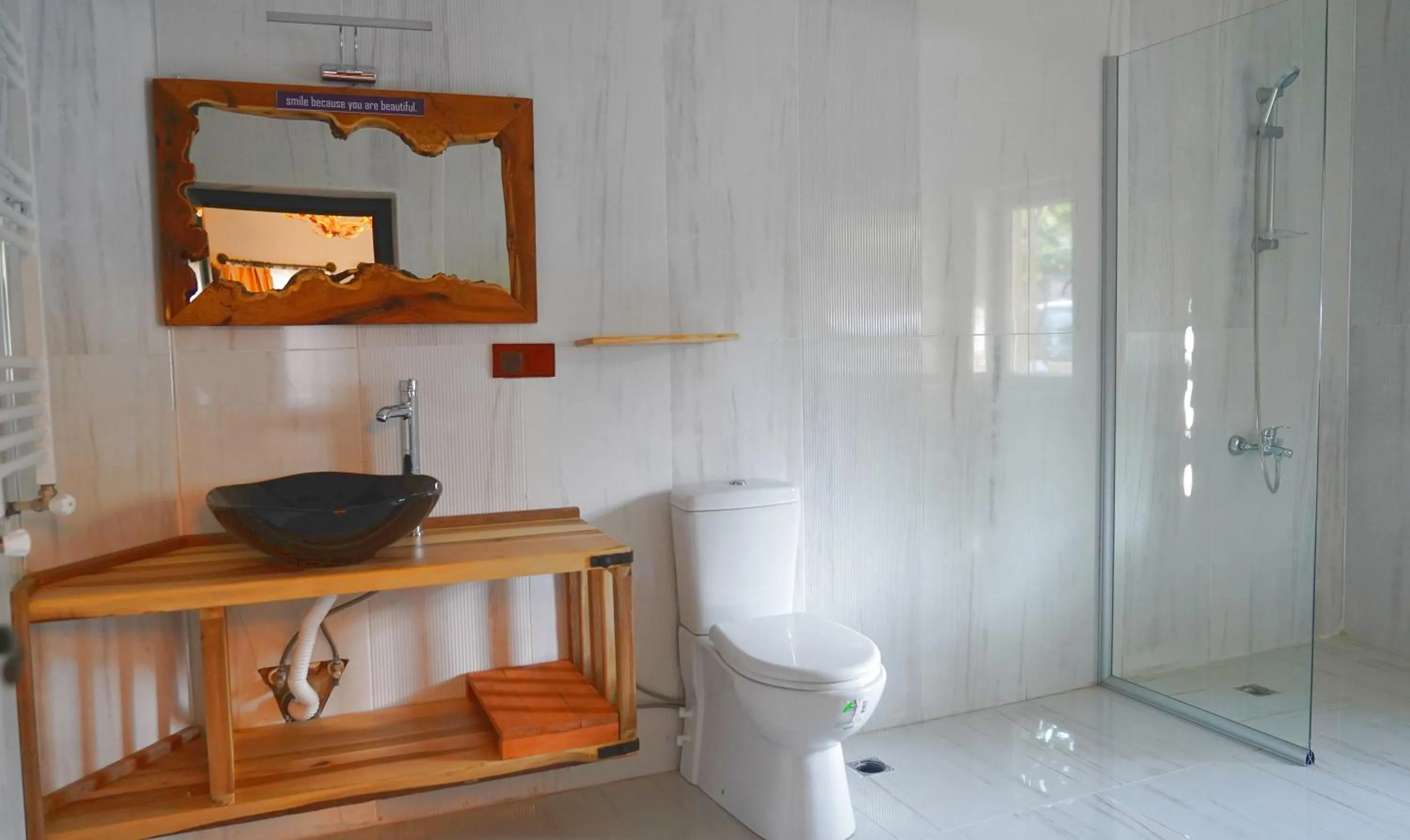 Shower in Alpha Stone House