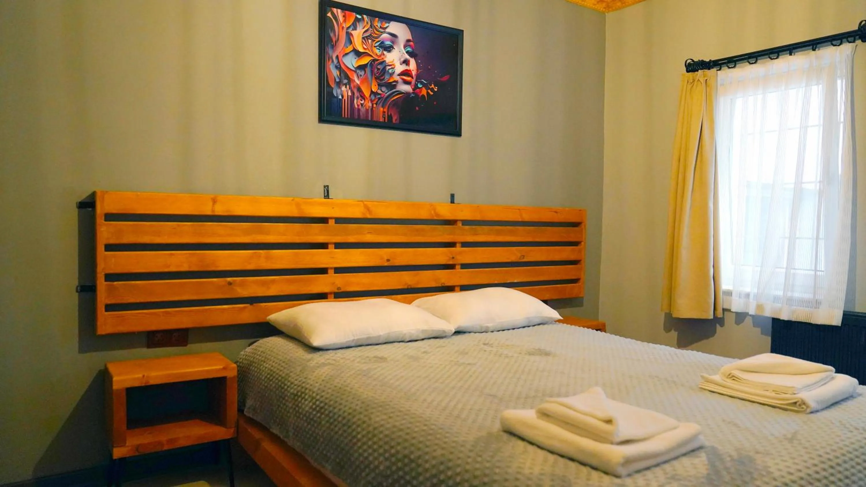 Bed in Alpha Stone House