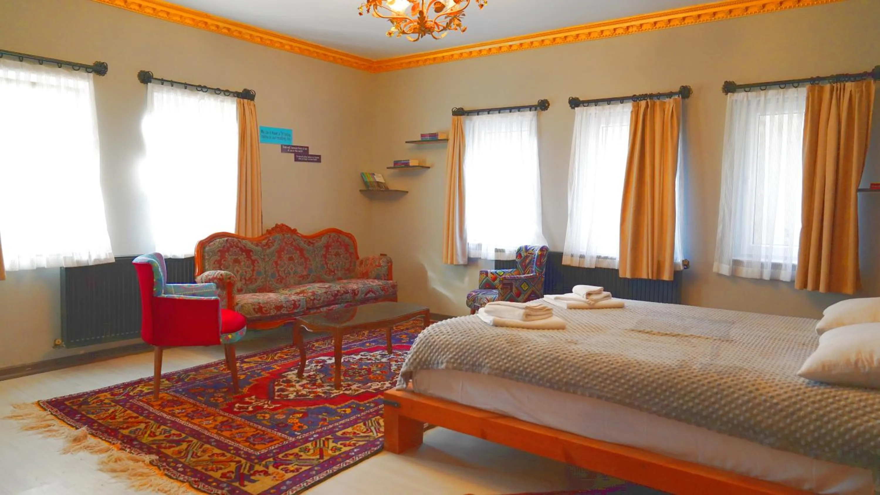 Bed in Alpha Stone House