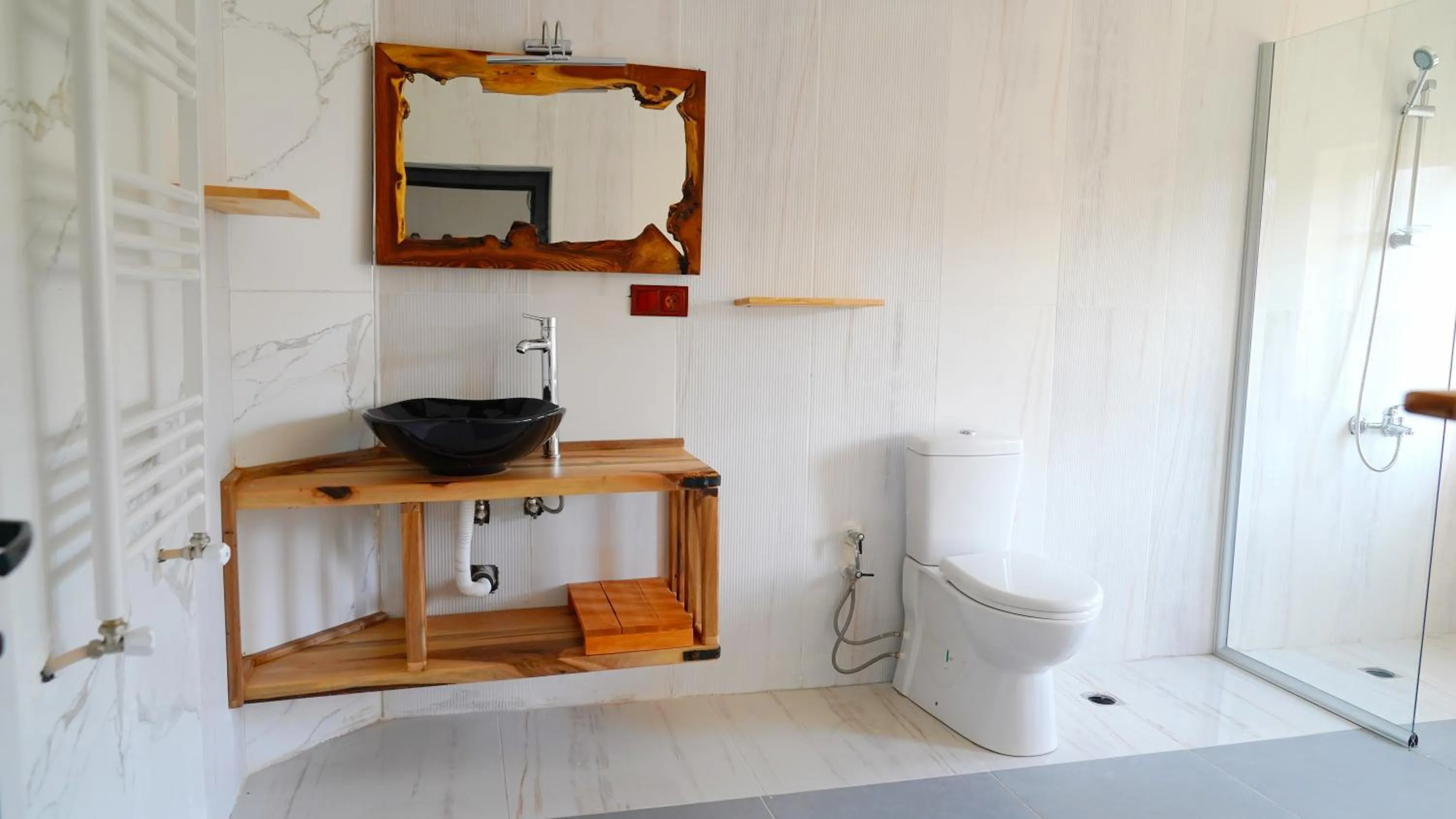 Shower in Alpha Stone House