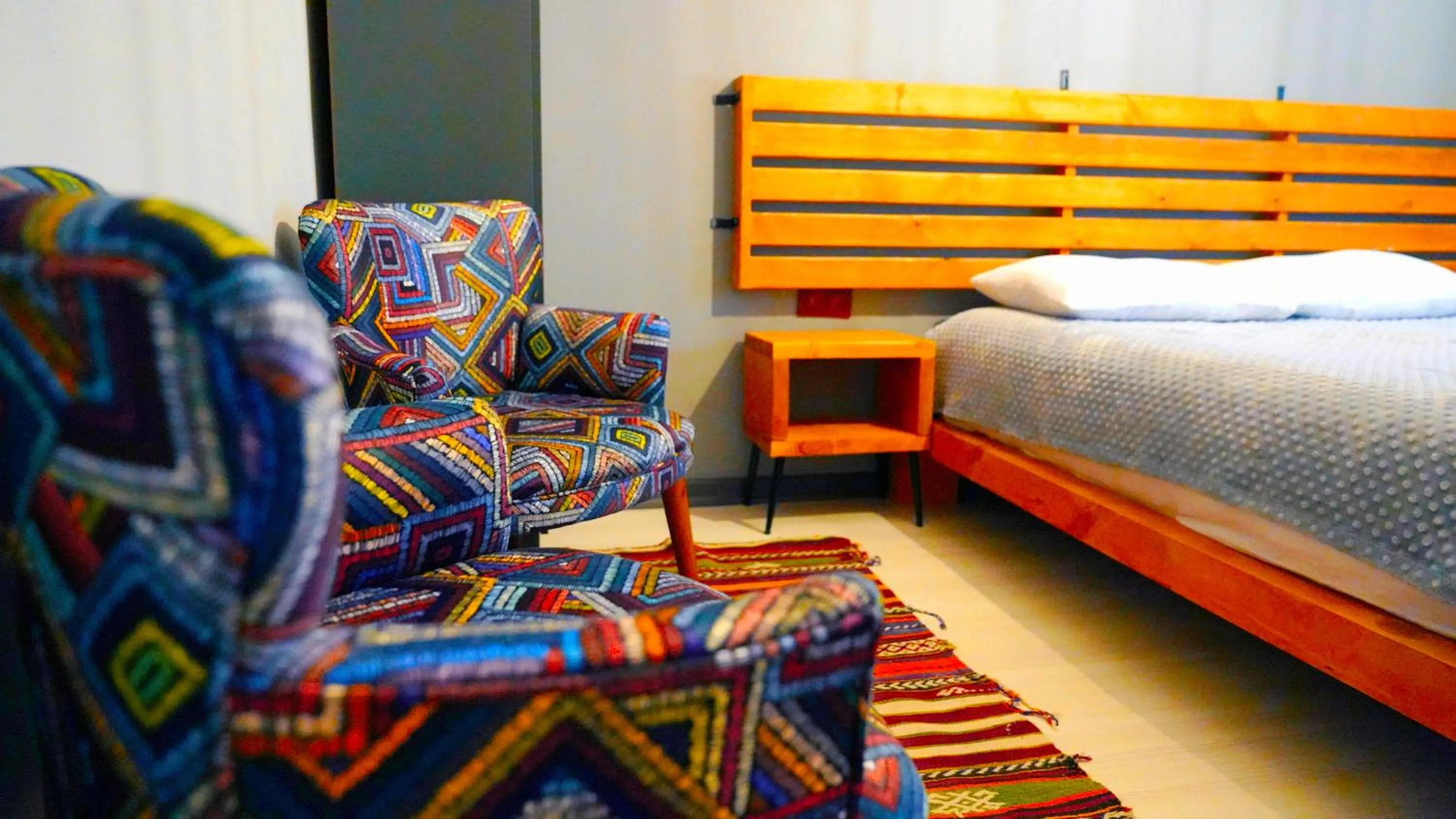 Bed in Alpha Stone House