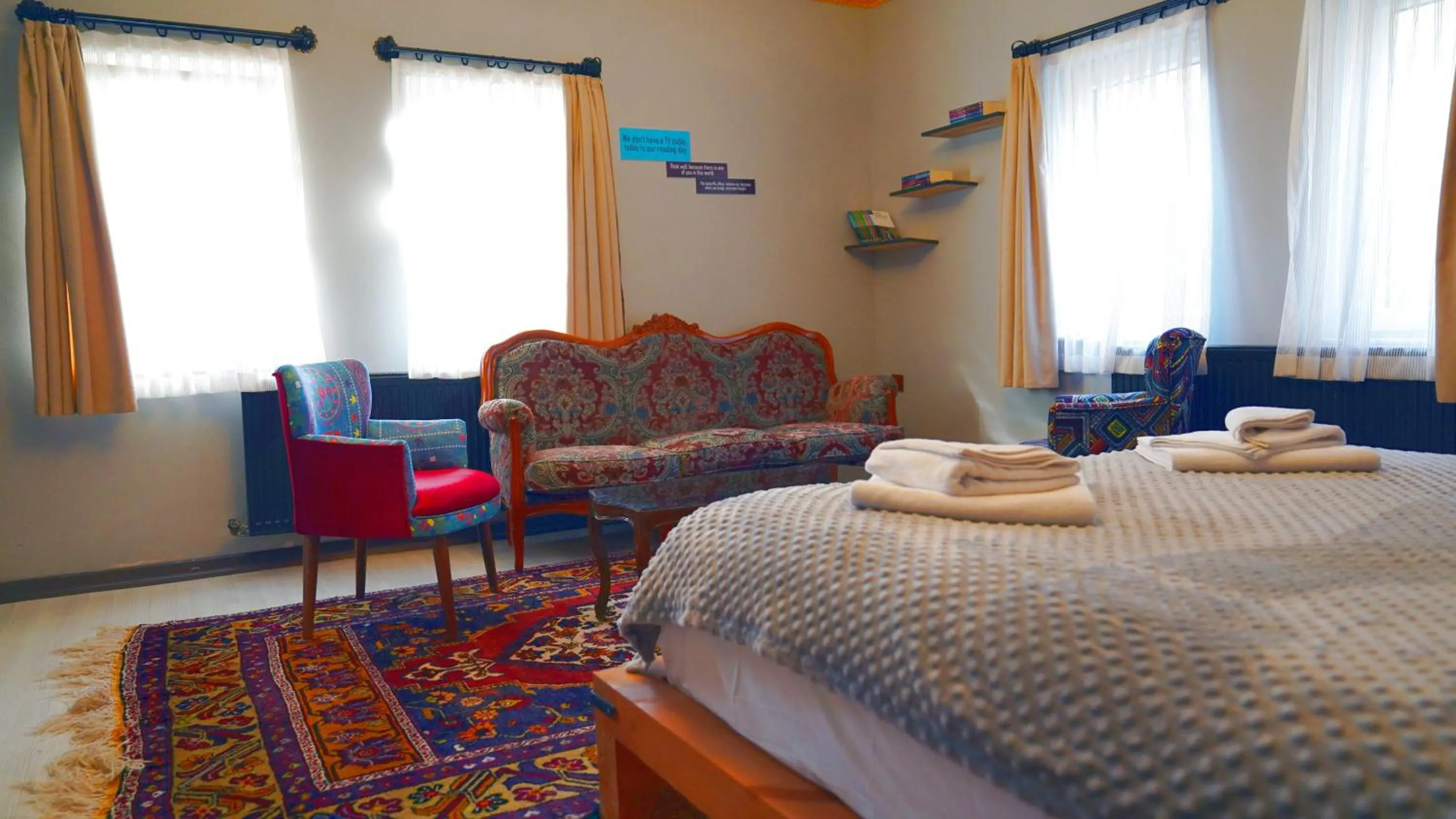 Bed in Alpha Stone House