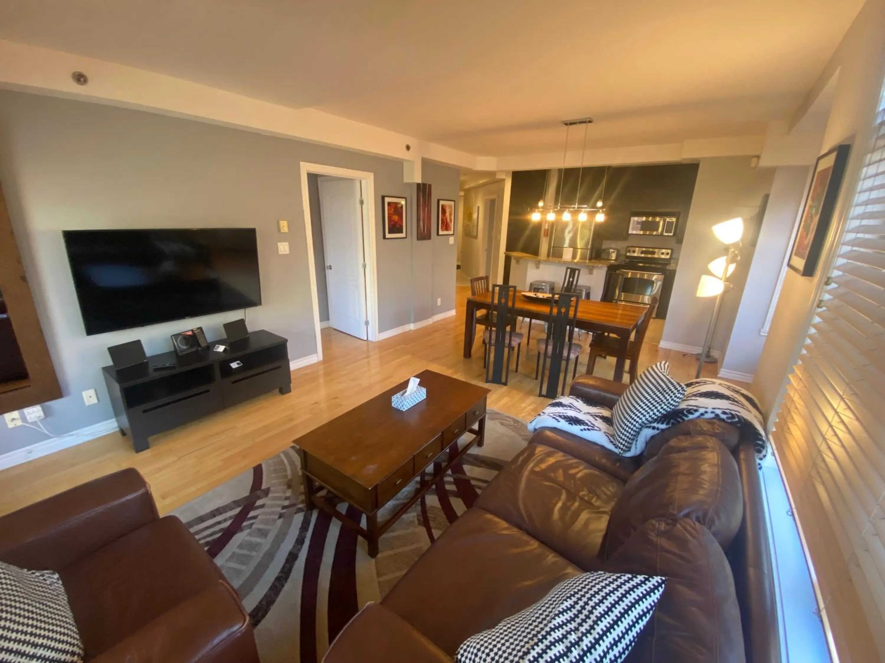 TV and multimedia in ApartHotelMontreal by Les Terrasses Saint Urbain 2225I2