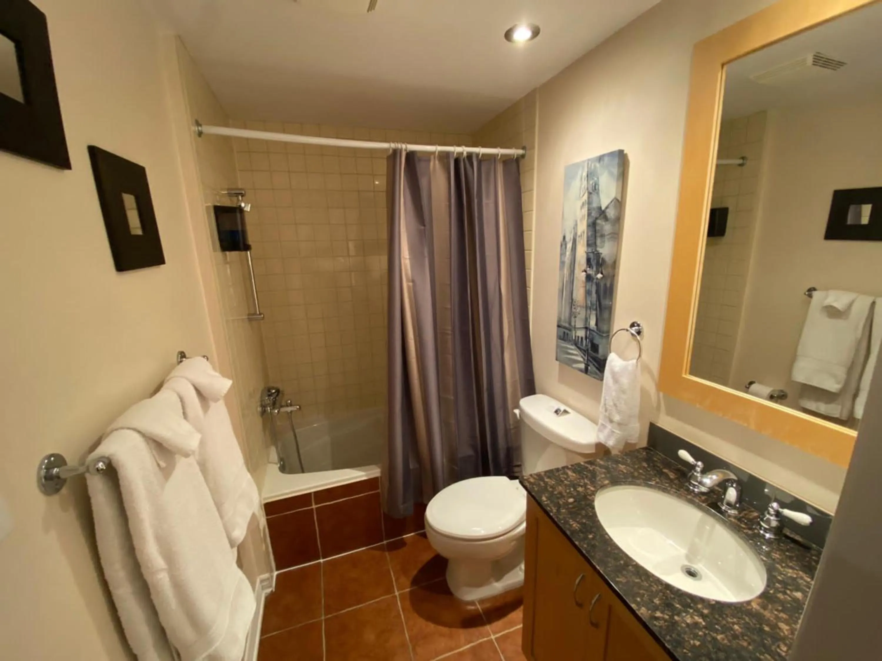 Bathroom in ApartHotelMontreal by Les Terrasses Saint Urbain 2225I2