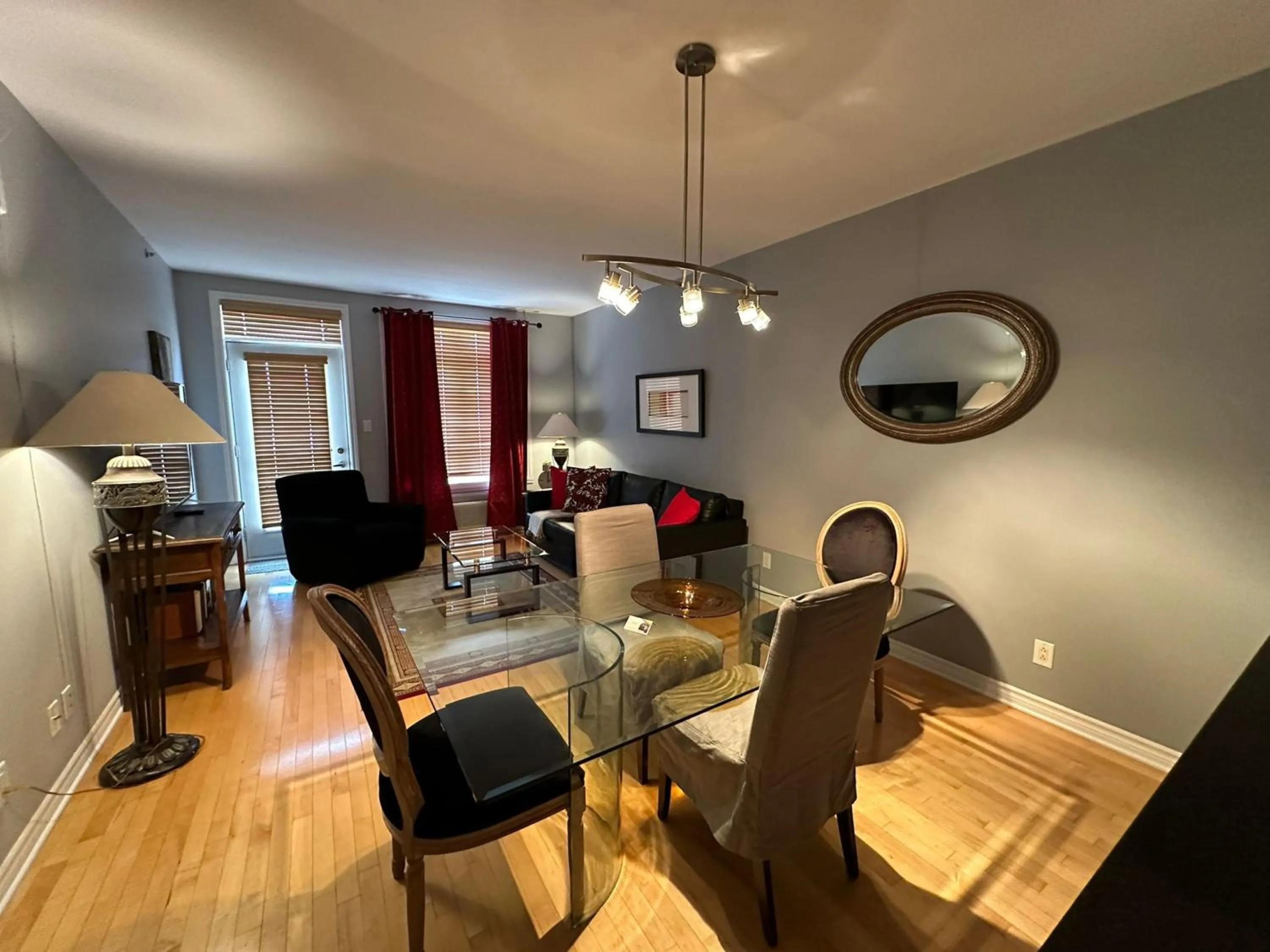 Living room in ApartHotelMontreal by Les Terrasses Saint Urbain 2225I2