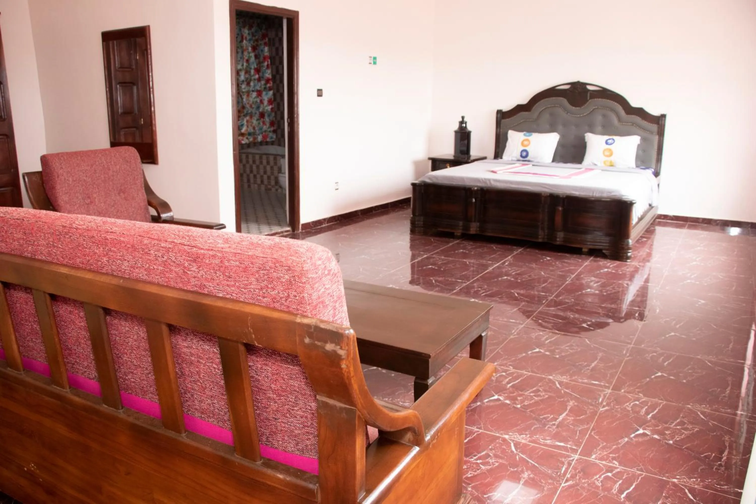 Bed in Alafia Hotel Ketou