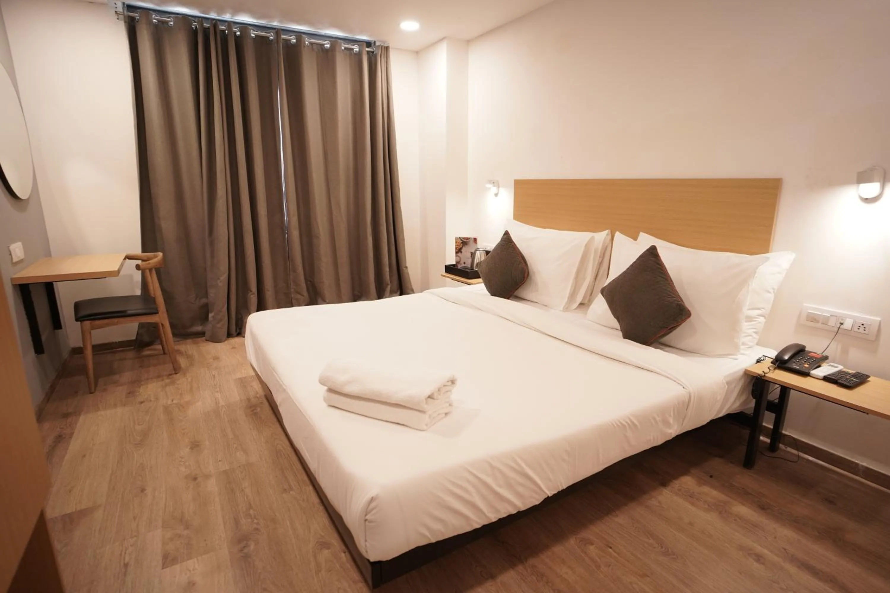 Bed in Hotel Sunflare