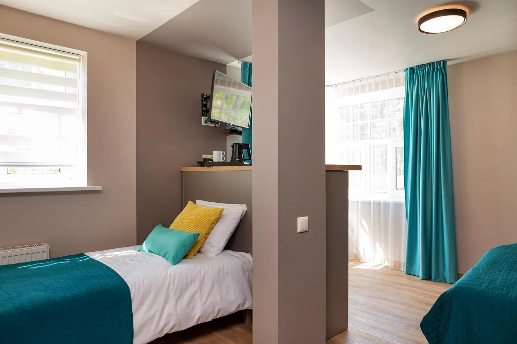 Bed in Kurshi Hotel & Spa