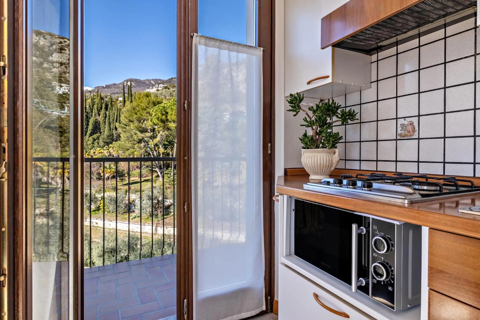 Kitchen or kitchenette in Appartamenti Villa Belvedere