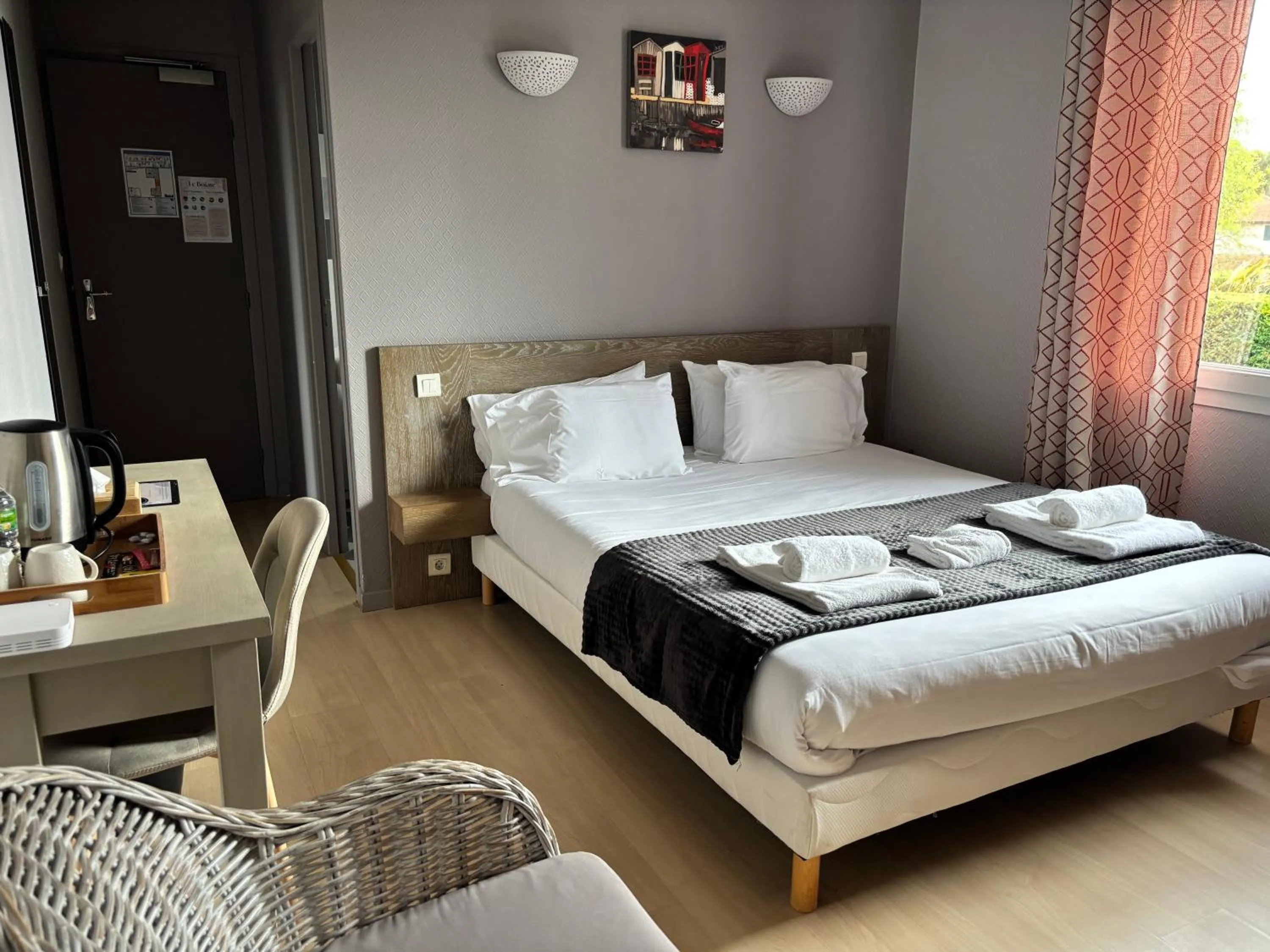 Bed in Hôtel Le Boïate