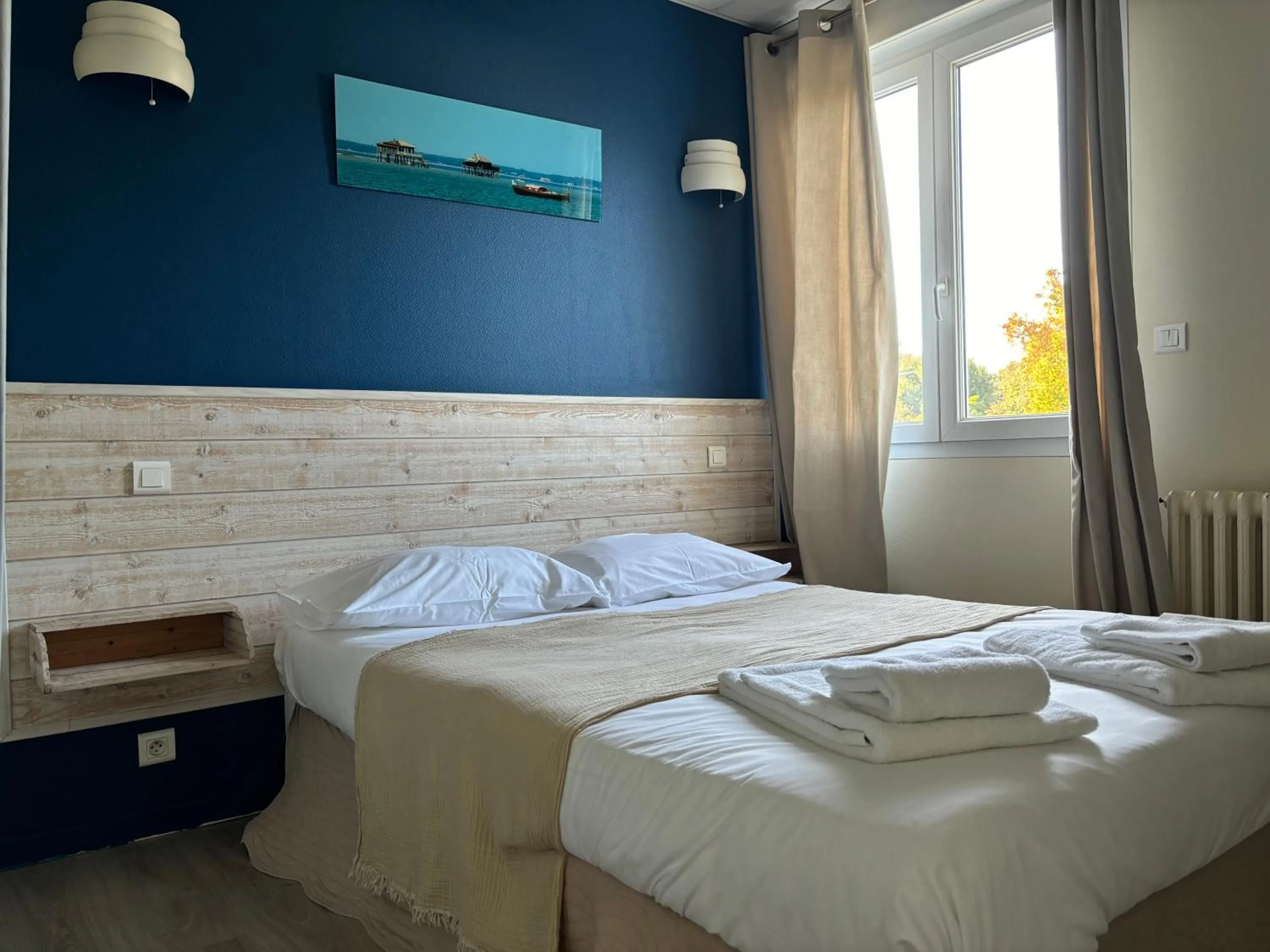 Bed in Hôtel Le Boïate