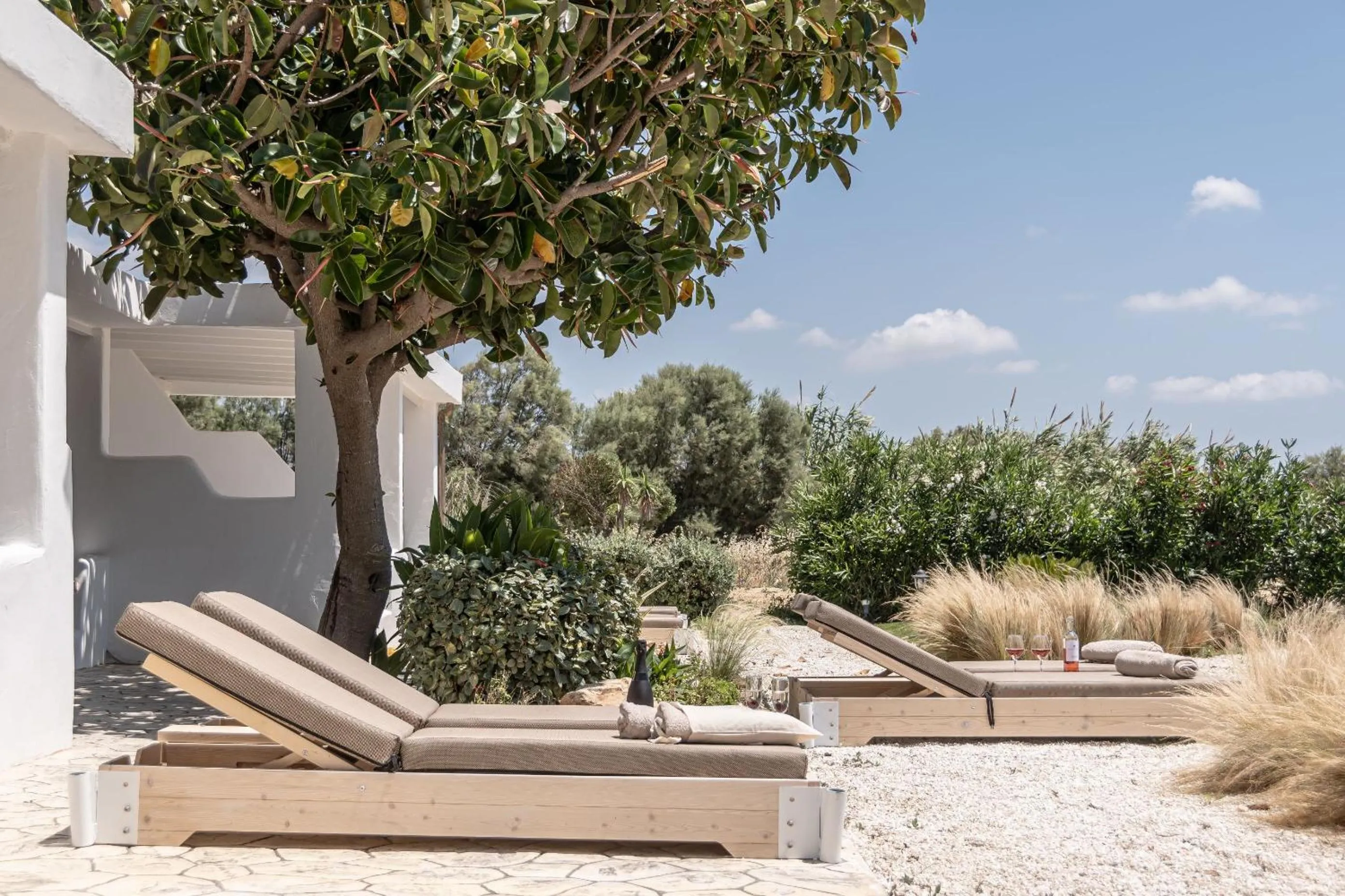 Patio in Glaronissi Beach