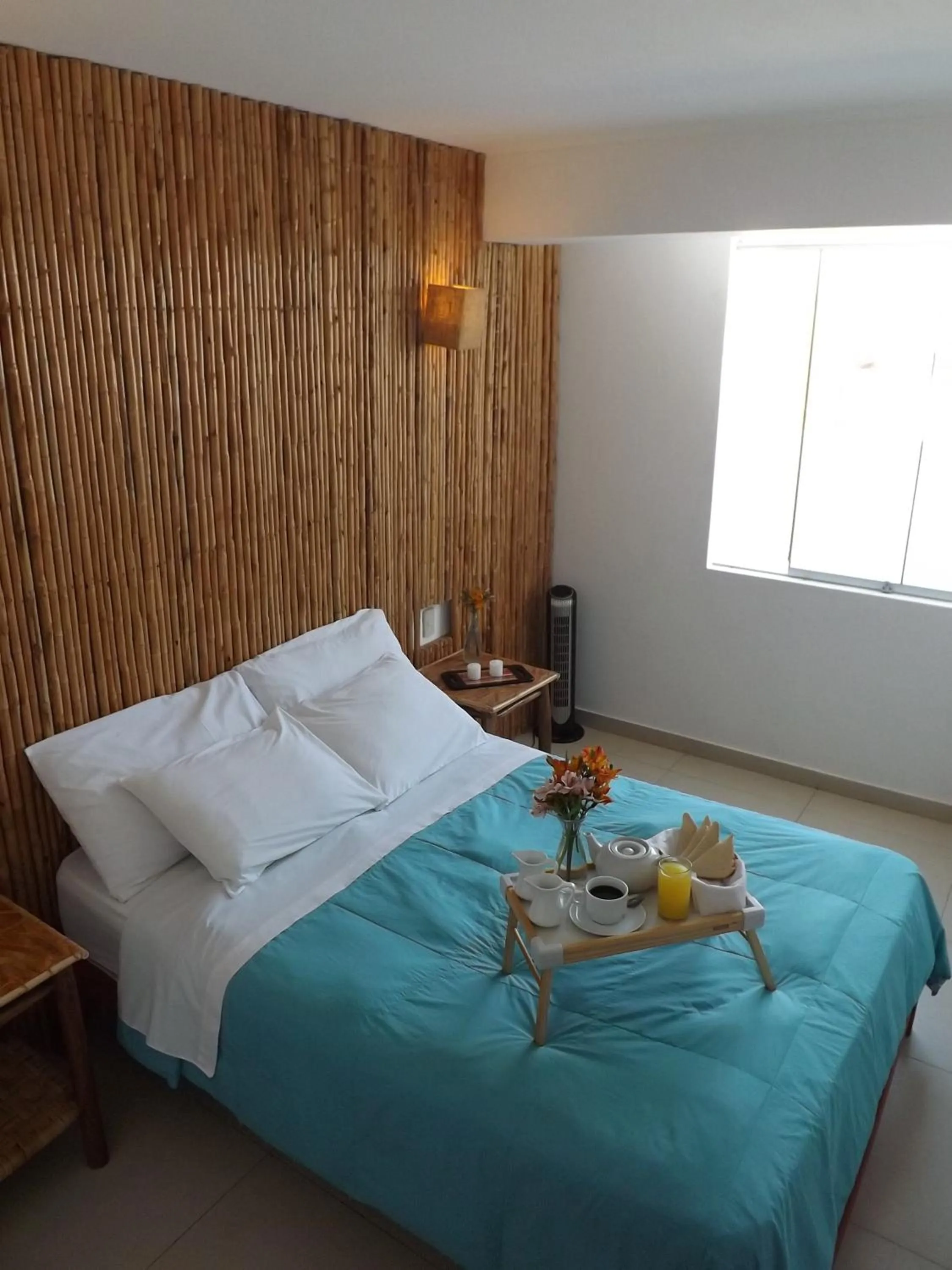 Bed in Bamboo Lodge Paracas
