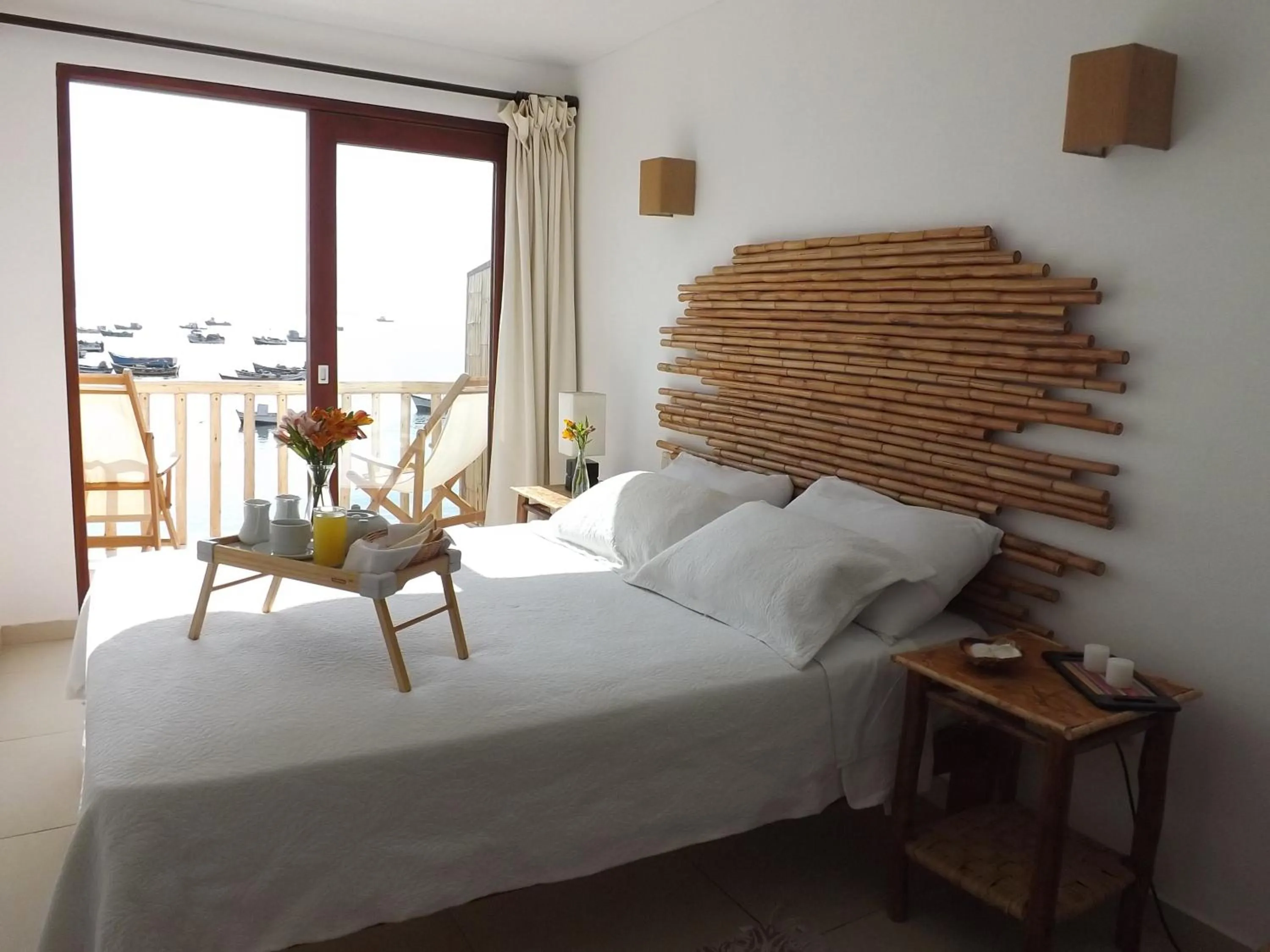 Bed in Bamboo Lodge Paracas