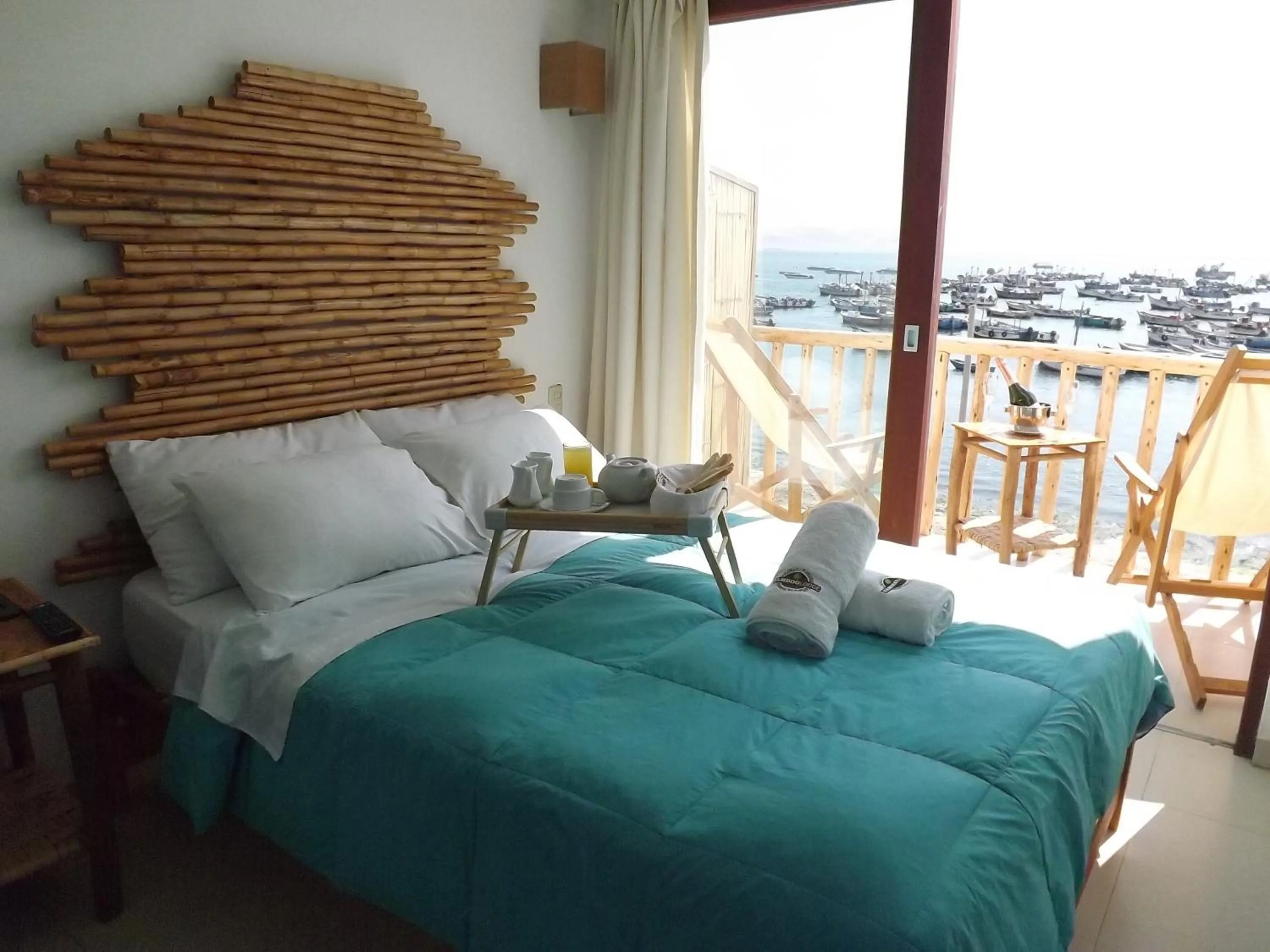 Bed in Bamboo Lodge Paracas