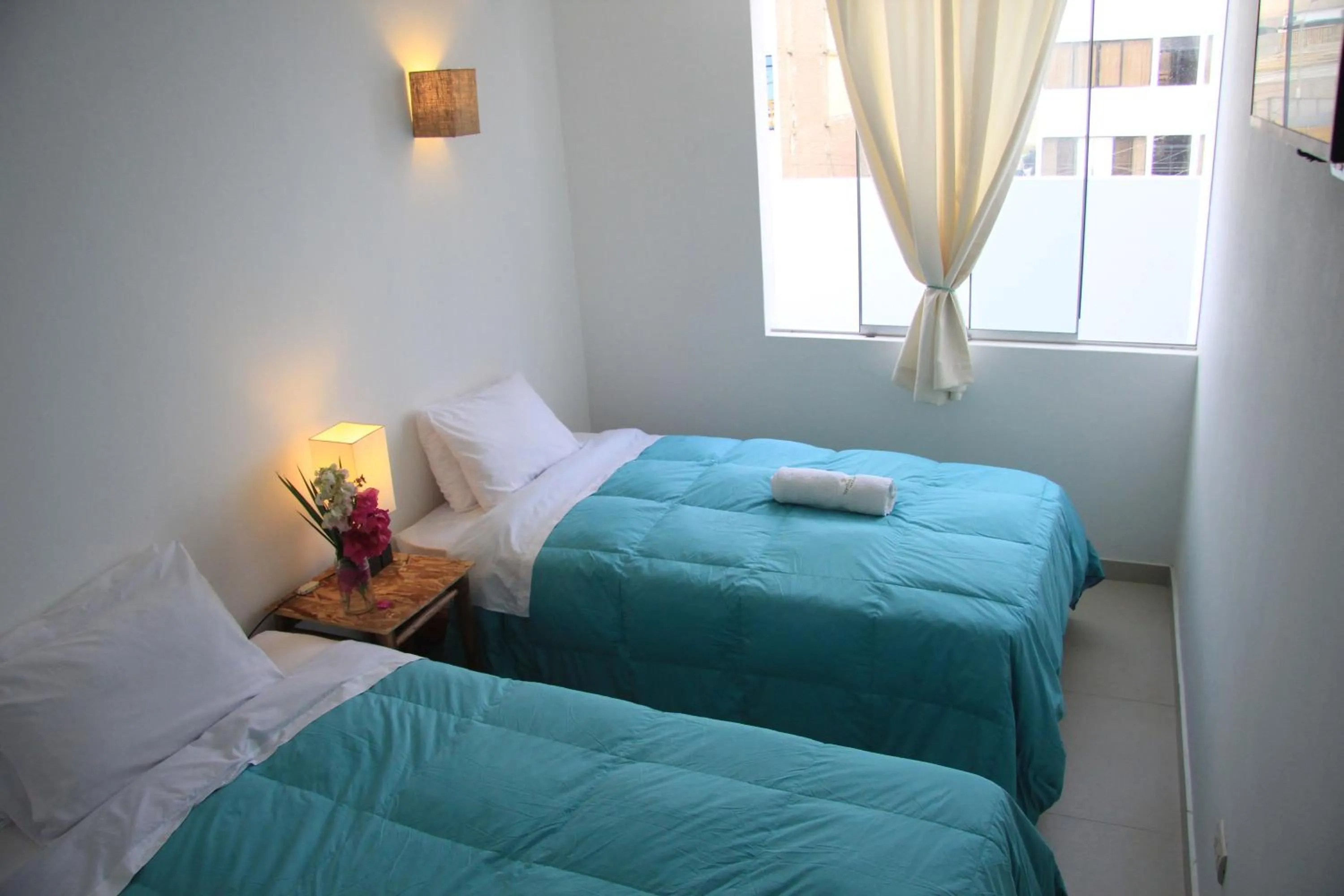 Bed in Bamboo Lodge Paracas