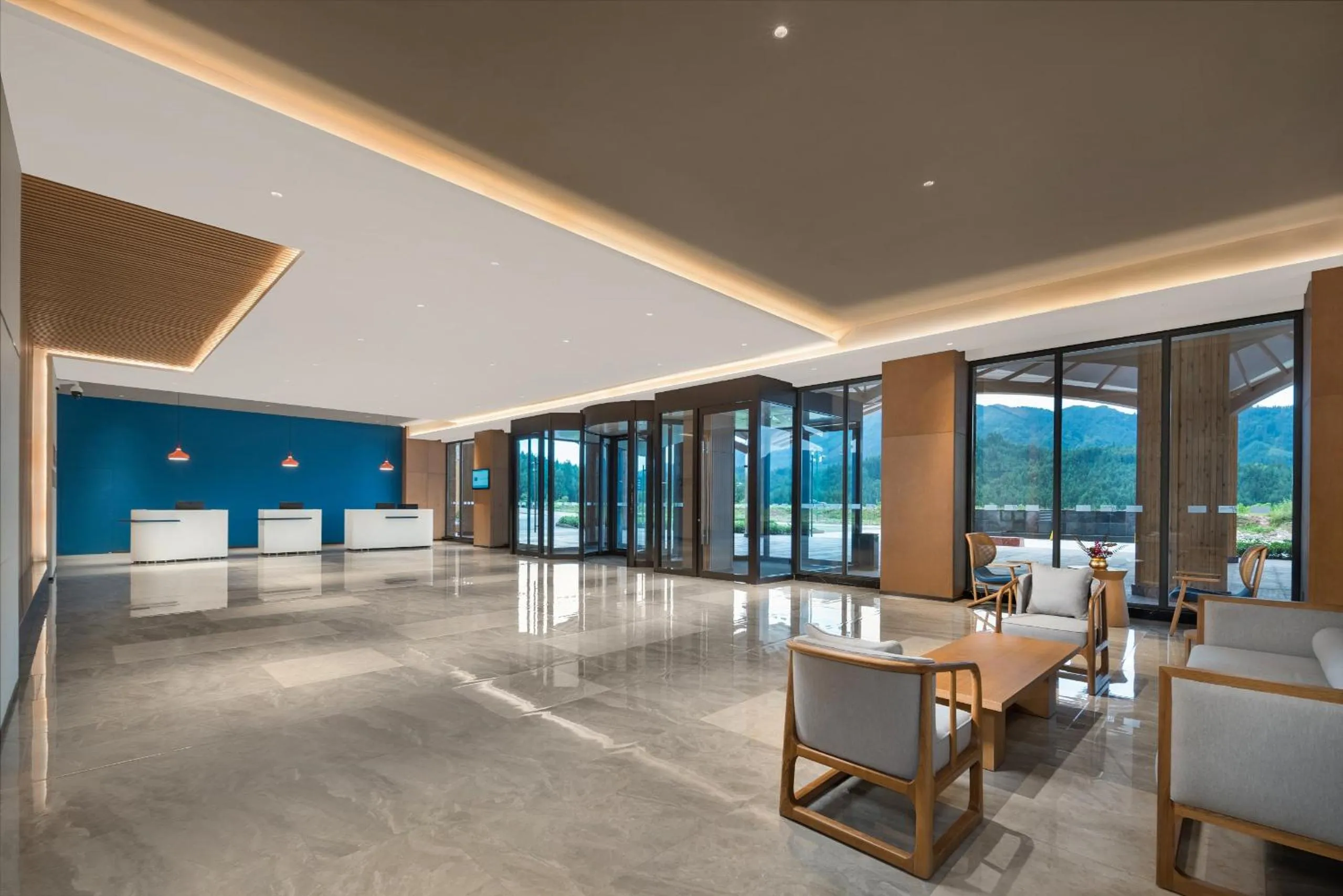 Lobby or reception in Holiday Inn Express Wawu Mountain, an IHG Hotel