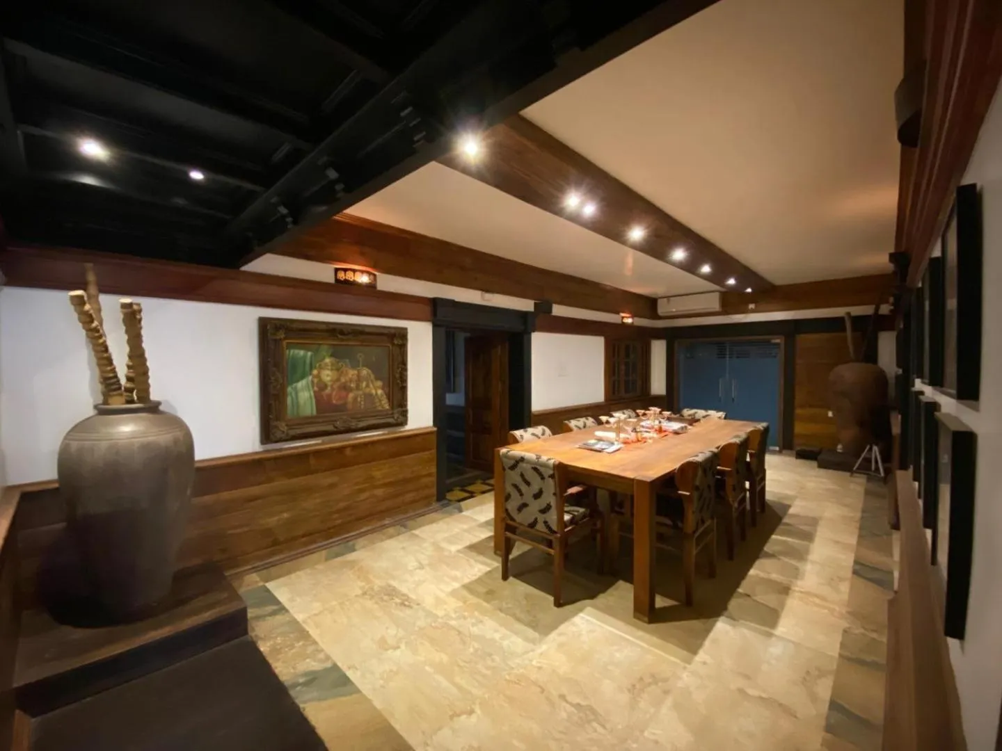 Dining area in Softouch Ayurveda Village Kerala