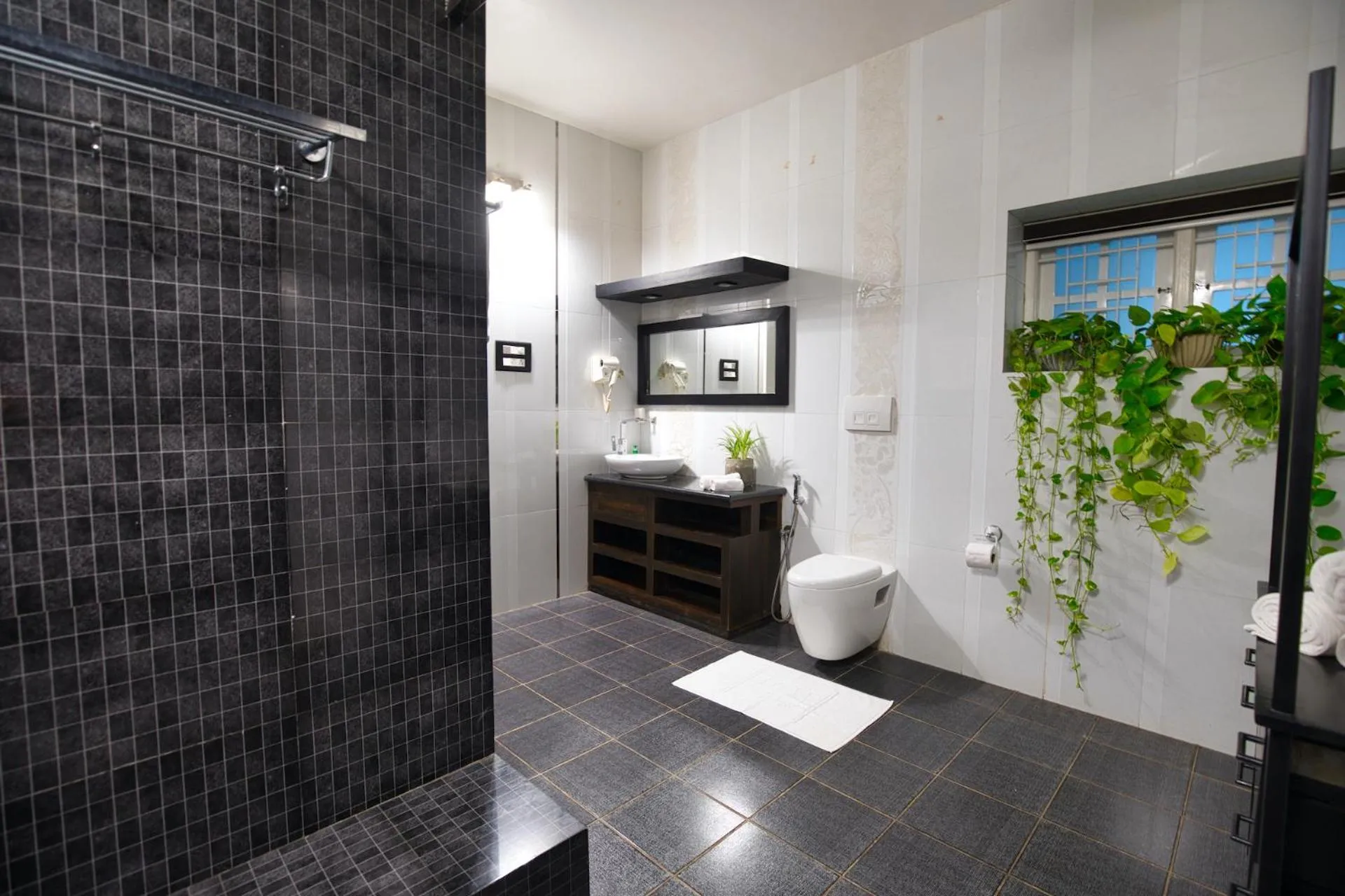 Shower in Softouch Ayurveda Village Kerala