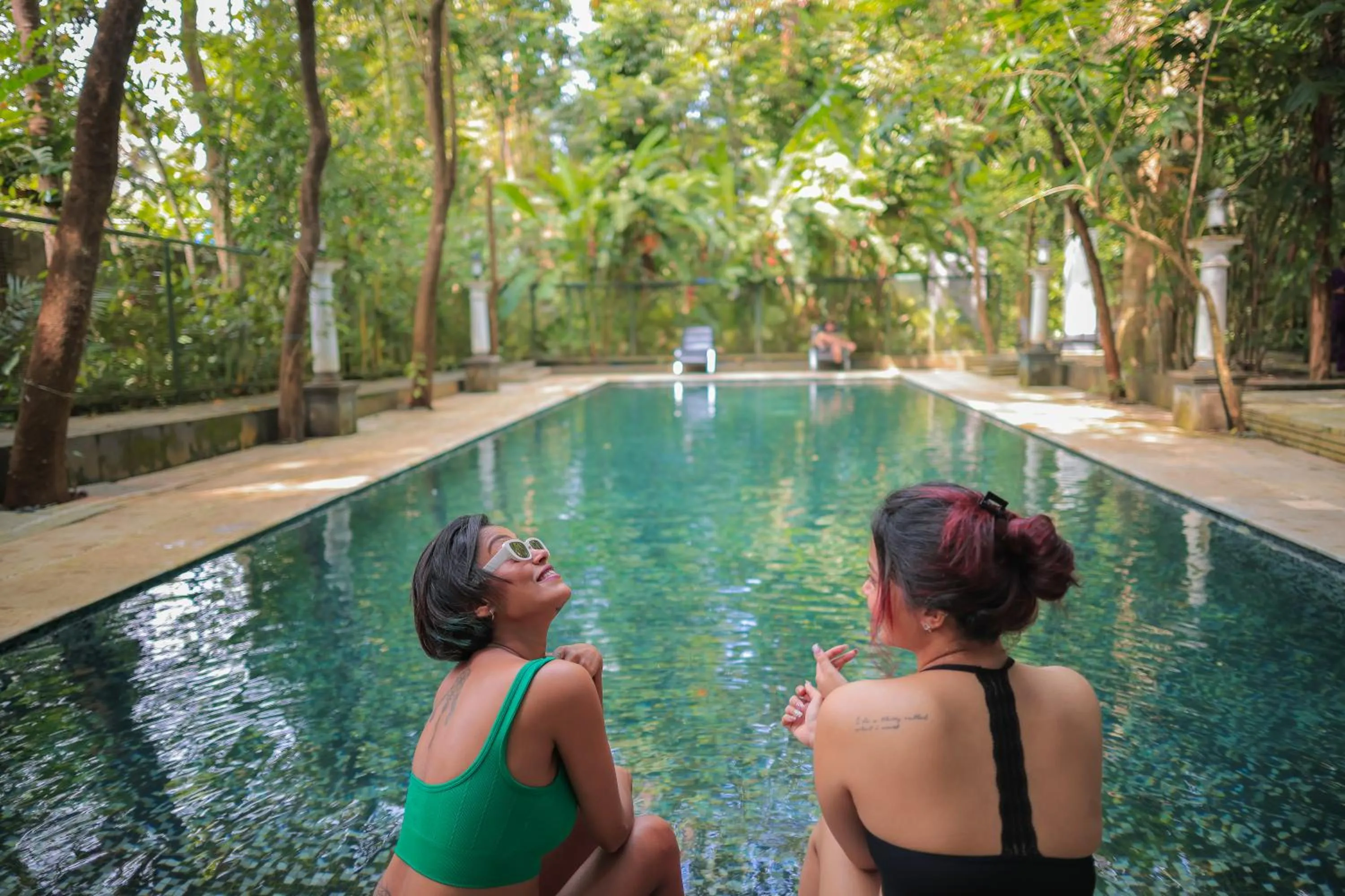 Swimming pool in Softouch Ayurveda Village Kerala