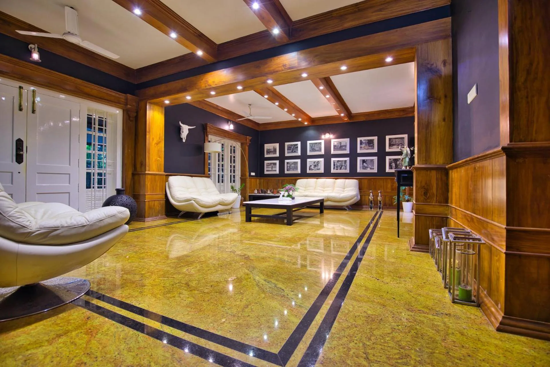 Lobby or reception in Softouch Ayurveda Village Kerala