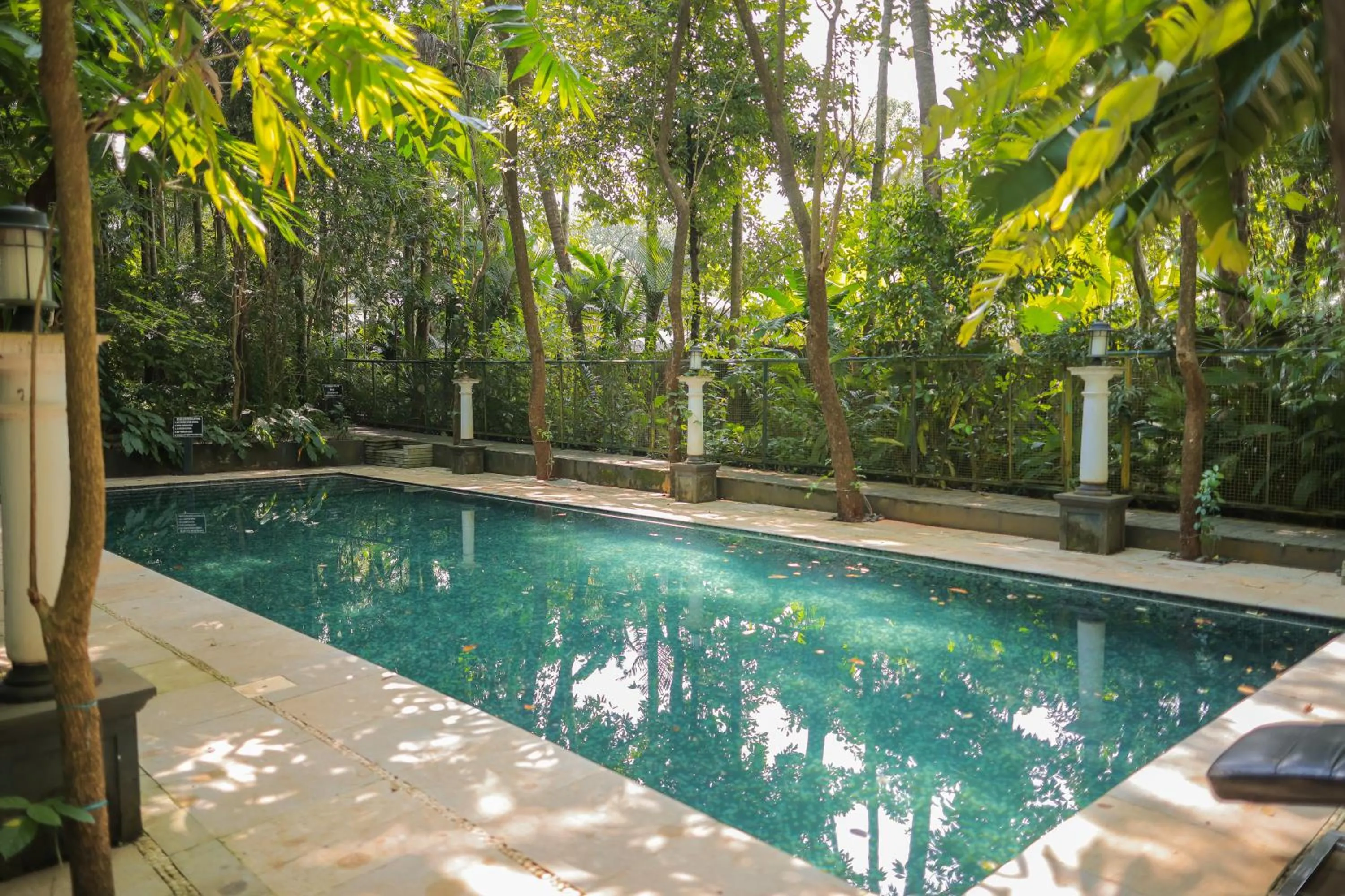 Swimming pool in Softouch Ayurveda Village Kerala