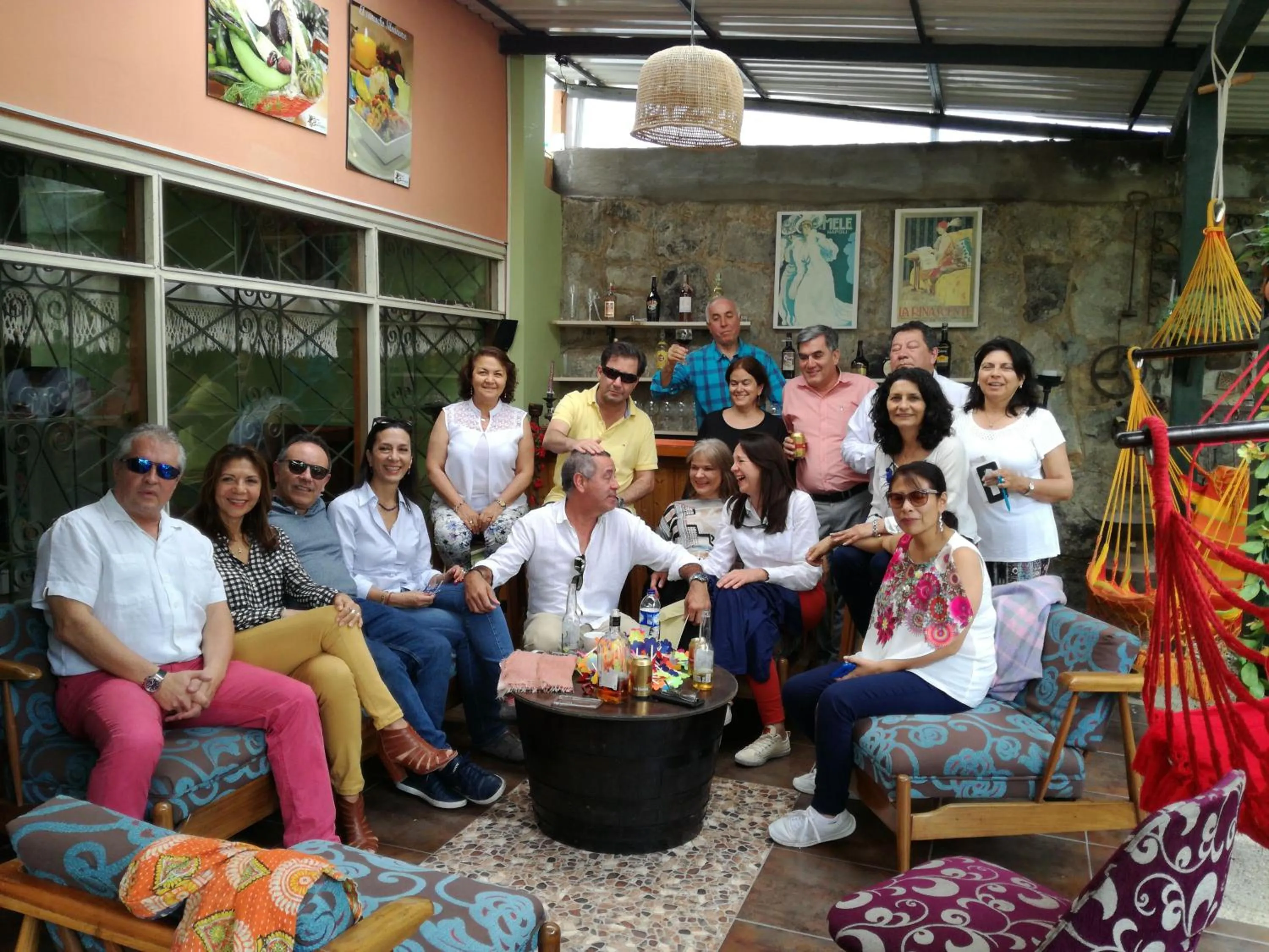 group of guests in Posada Las Bromelias
