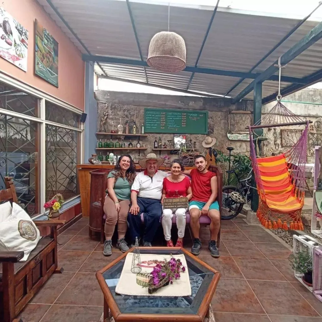 group of guests in Posada Las Bromelias